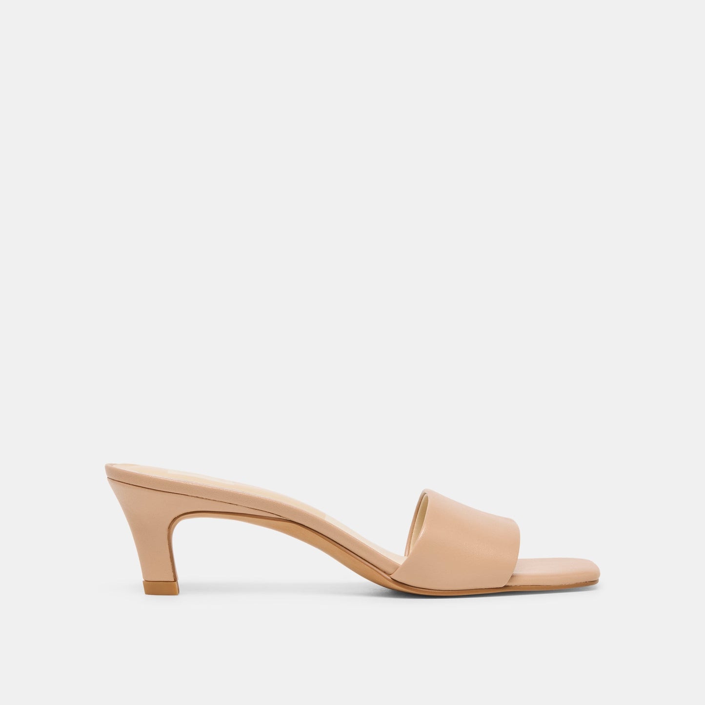 Dolce Vita Rexa Wide Light Tan Leather Heels