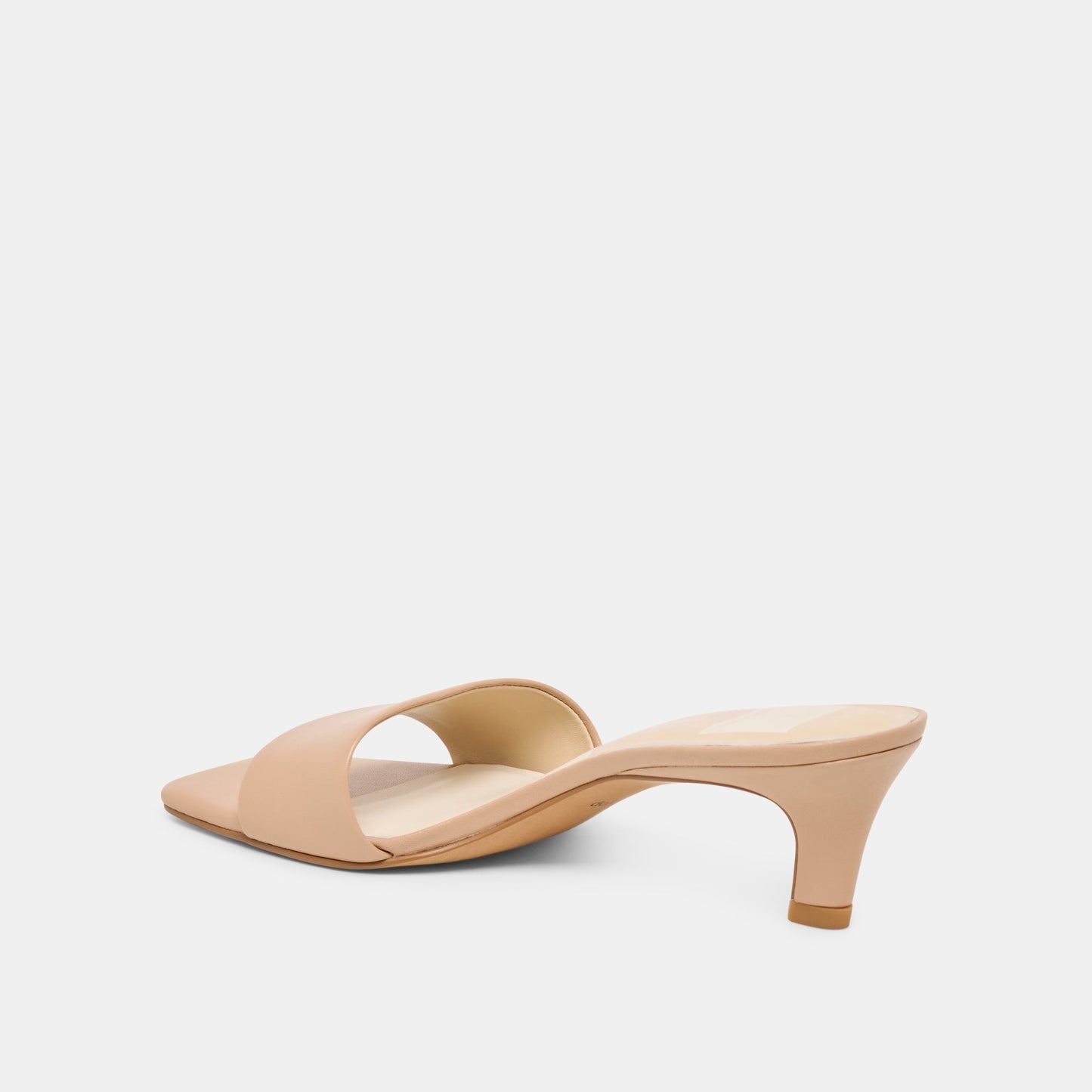 Dolce Vita Rexa Wide Light Tan Leather Heels