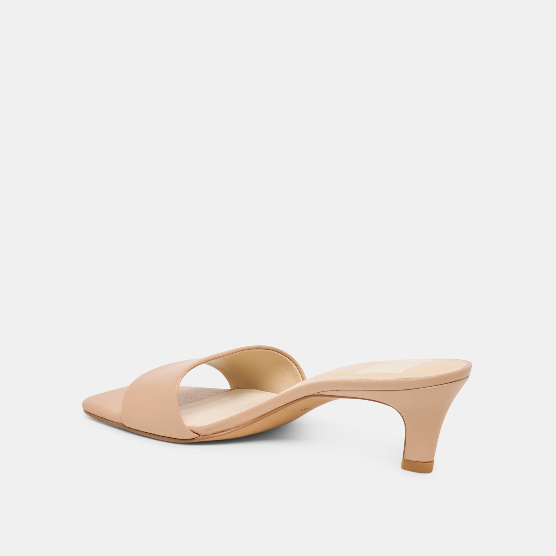 Dolce Vita Rexa Wide Light Tan Leather Heels