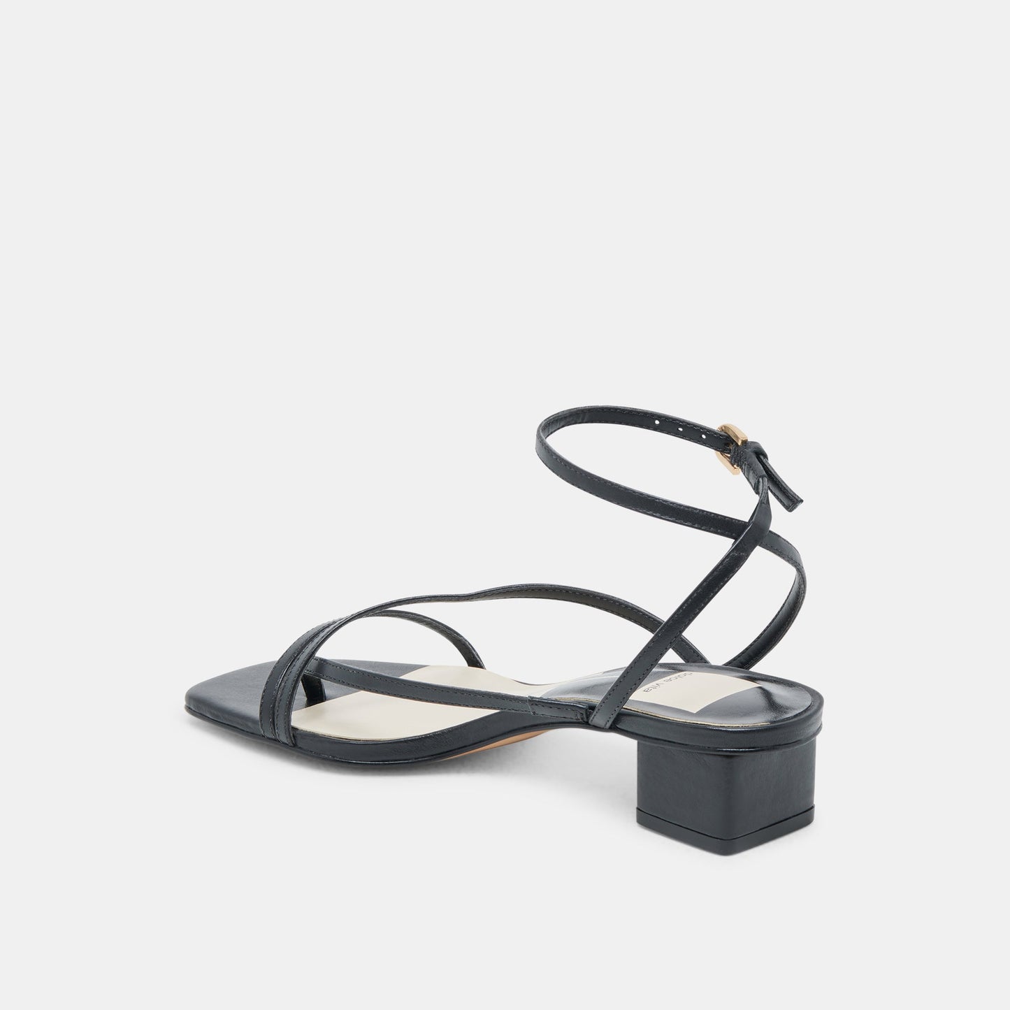 Dolce Vita Karlos Wide Black Leather Sandals