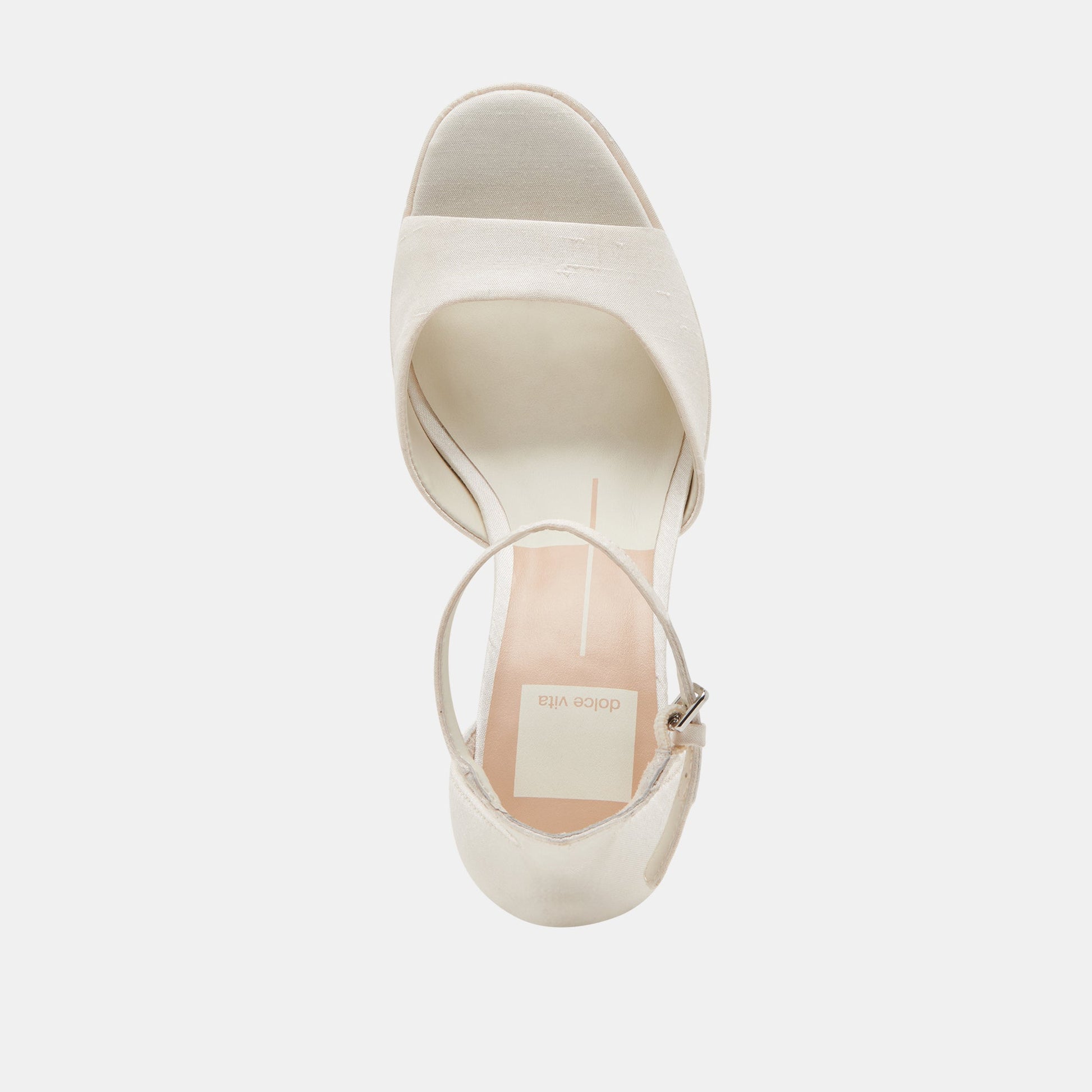 Dolce Vita PANDRO WIDE HEELS WHITE SATIN
 – Dolce Vita