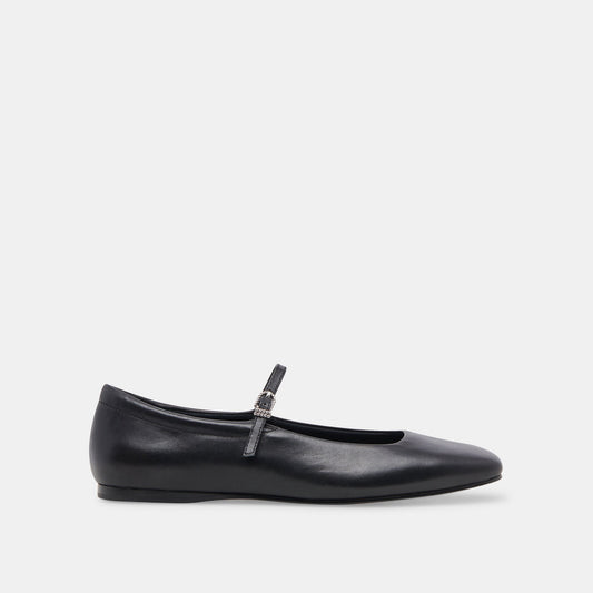 Dolce Vita Reyes Wide Ballet Flats Black Leather | Leather Ballet Flats
 – Dolce Vita