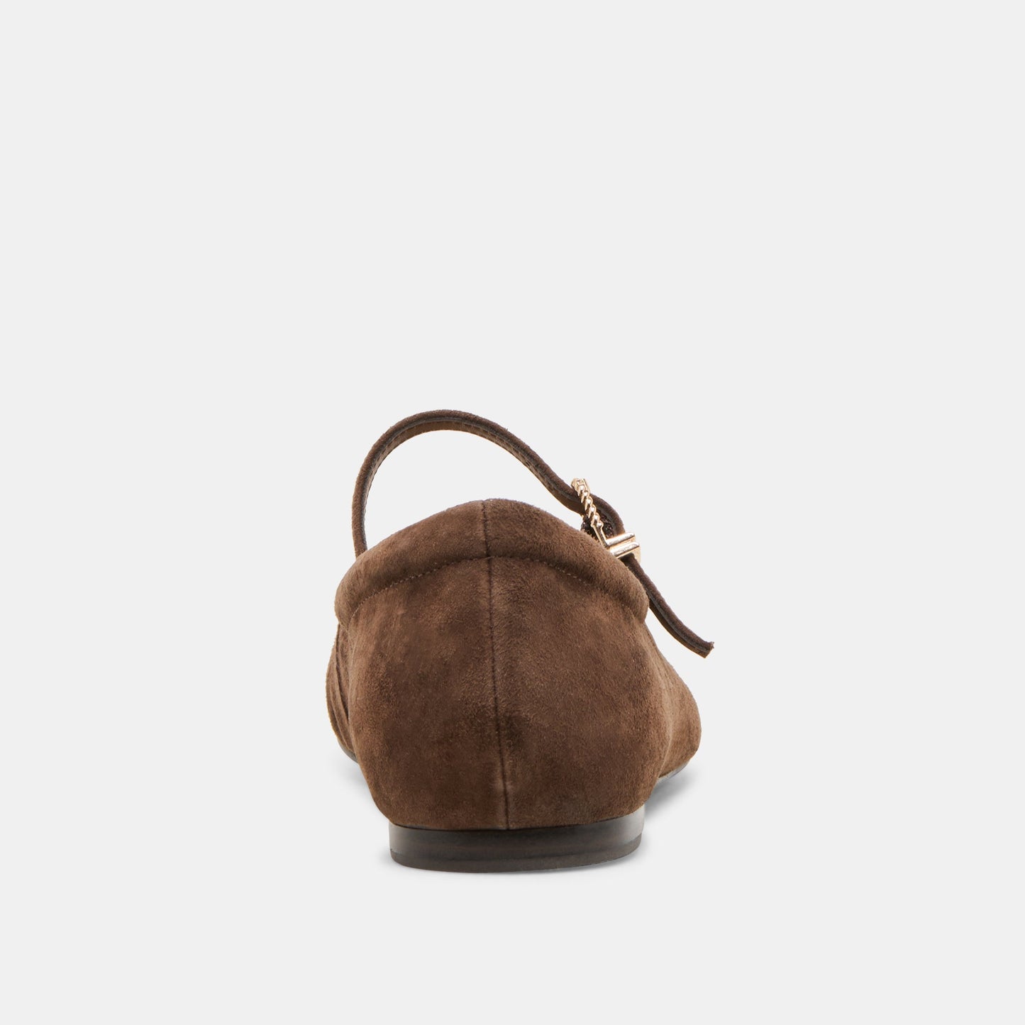 Dolce Vita Reyes Wide Dk Brown Suede Ballet Flats
