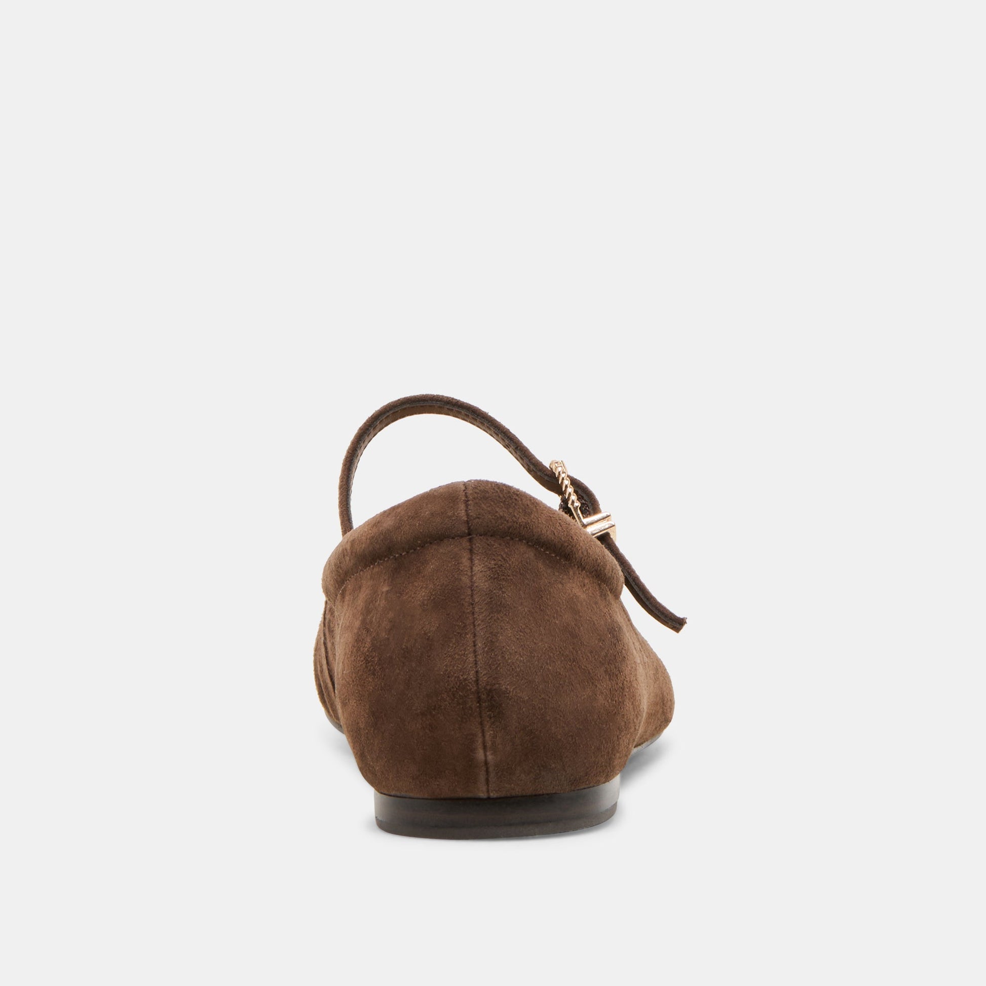 Dolce Vita Reyes Wide Dk Brown Suede Ballet Flats
