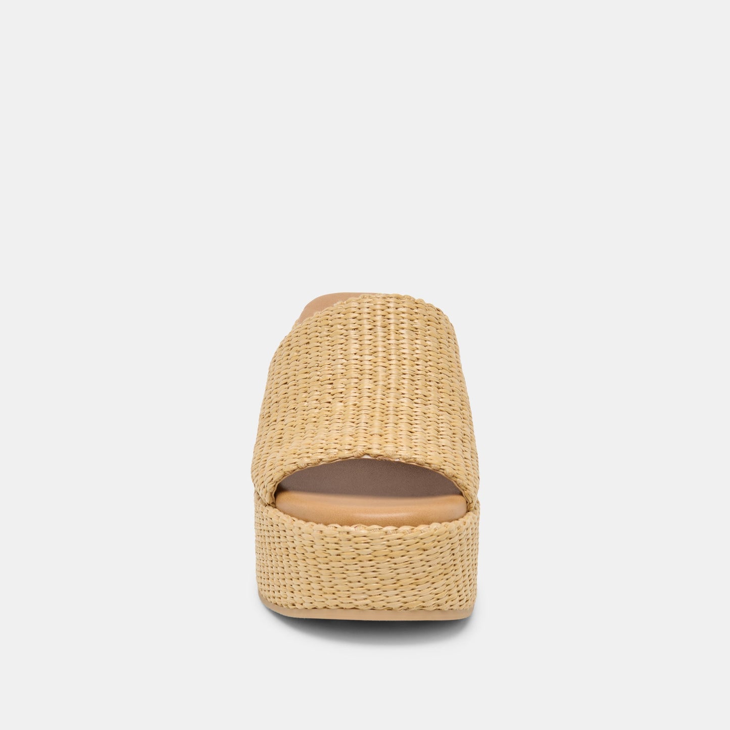 Dolce Vita Joclyn Wide Lt Natural Raffia Wedges