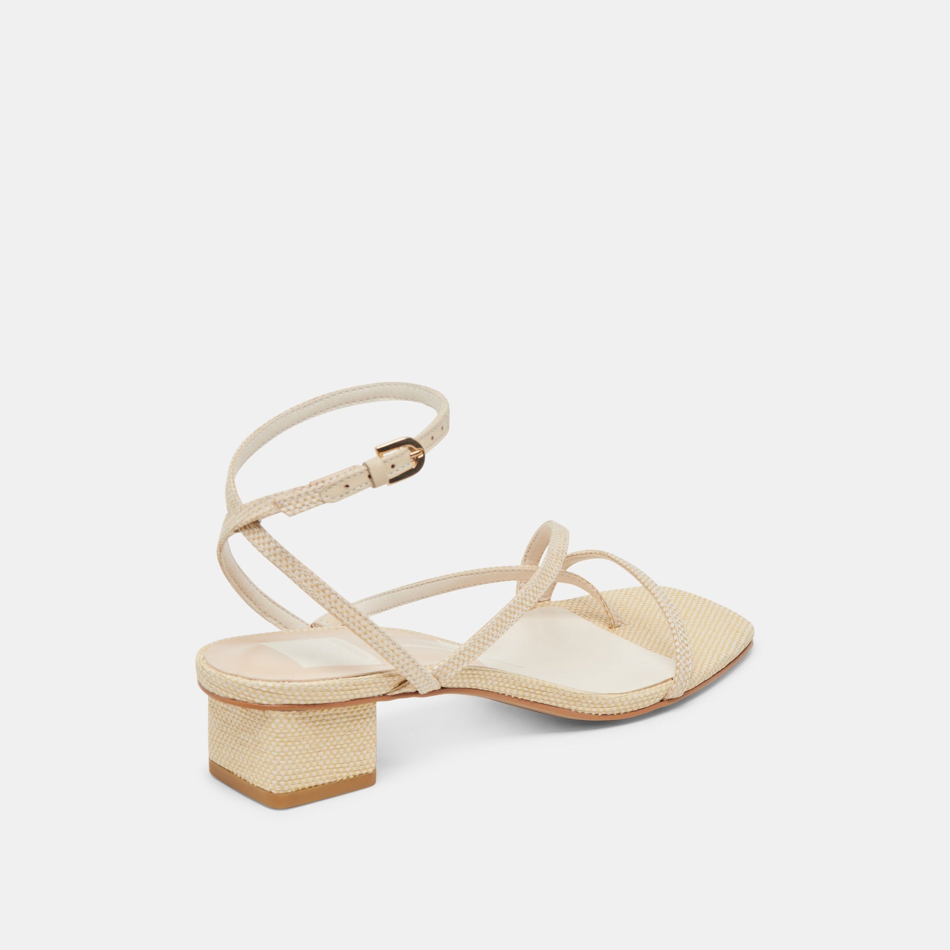 Dolce Vita Karlos Wide Natural Woven Raffia Sandals