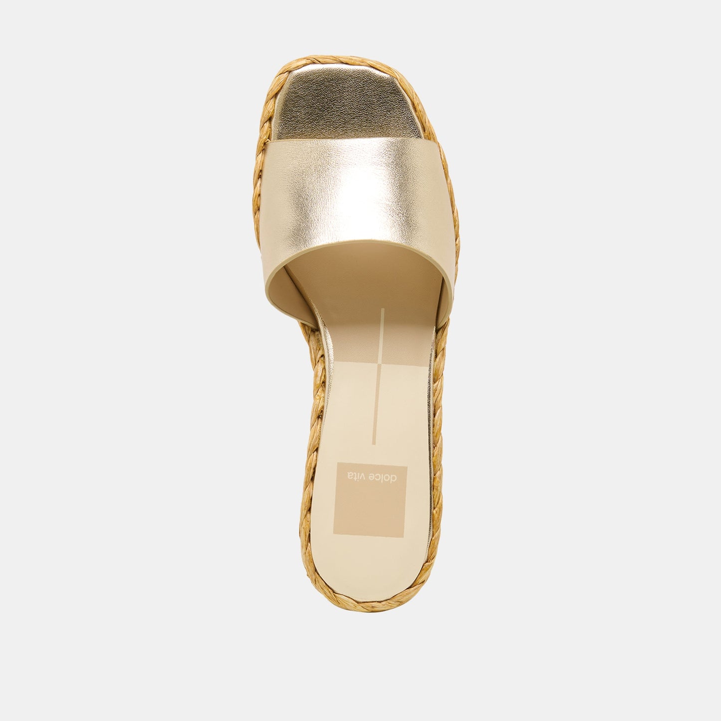 Dolce Vita Dixi Wide Platinum Leather Sandals
