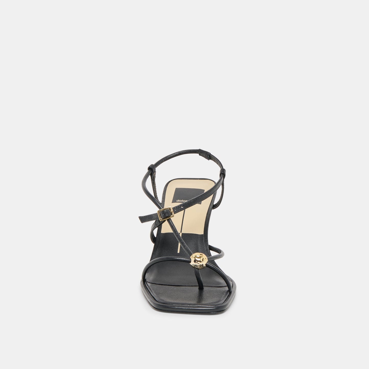 Dolce Vita Manji Wide Black Leather Heels