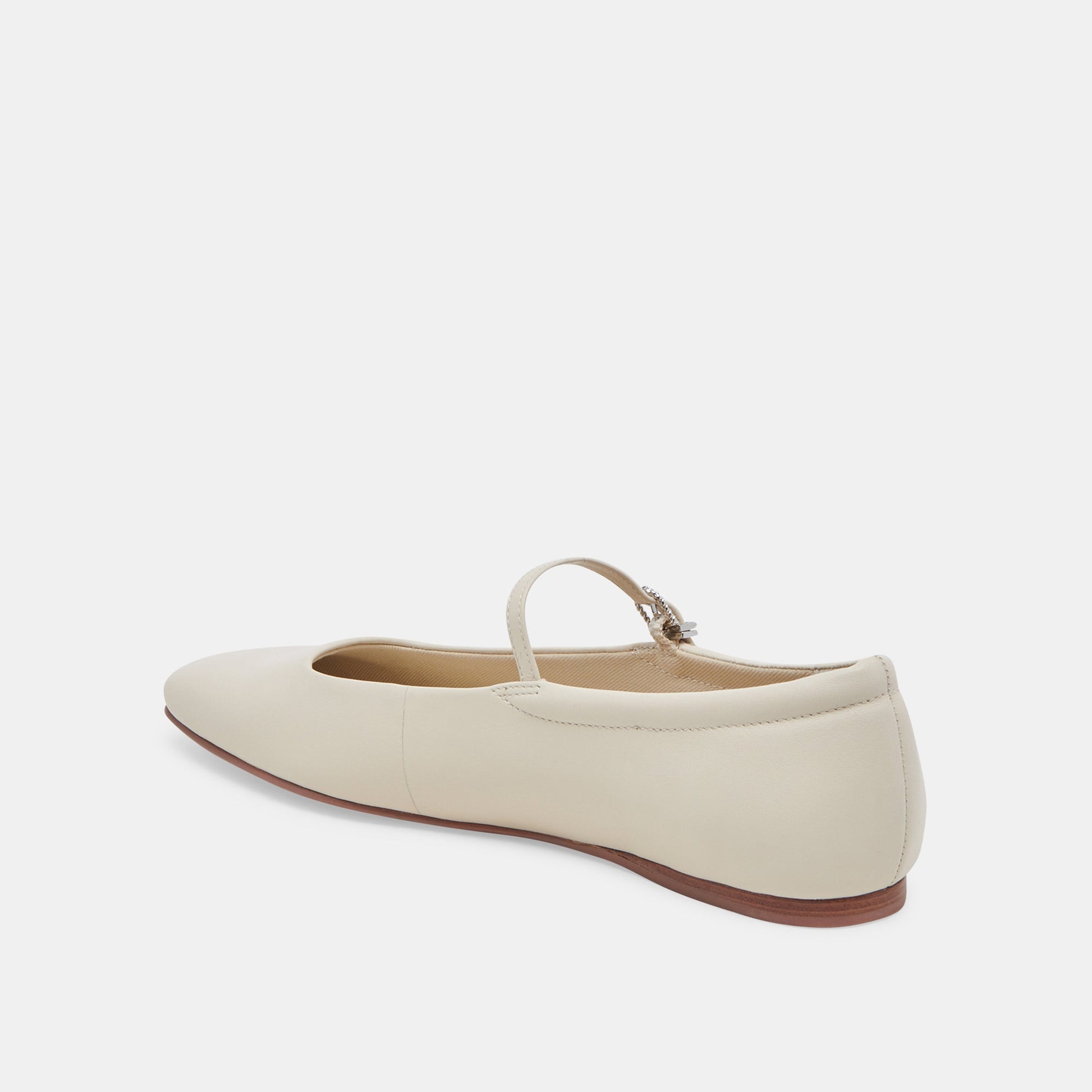 Dolce Vita Reyes Wide Ballet Flats Ivory Leather | Ivory Ballet Flats
 – Dolce Vita