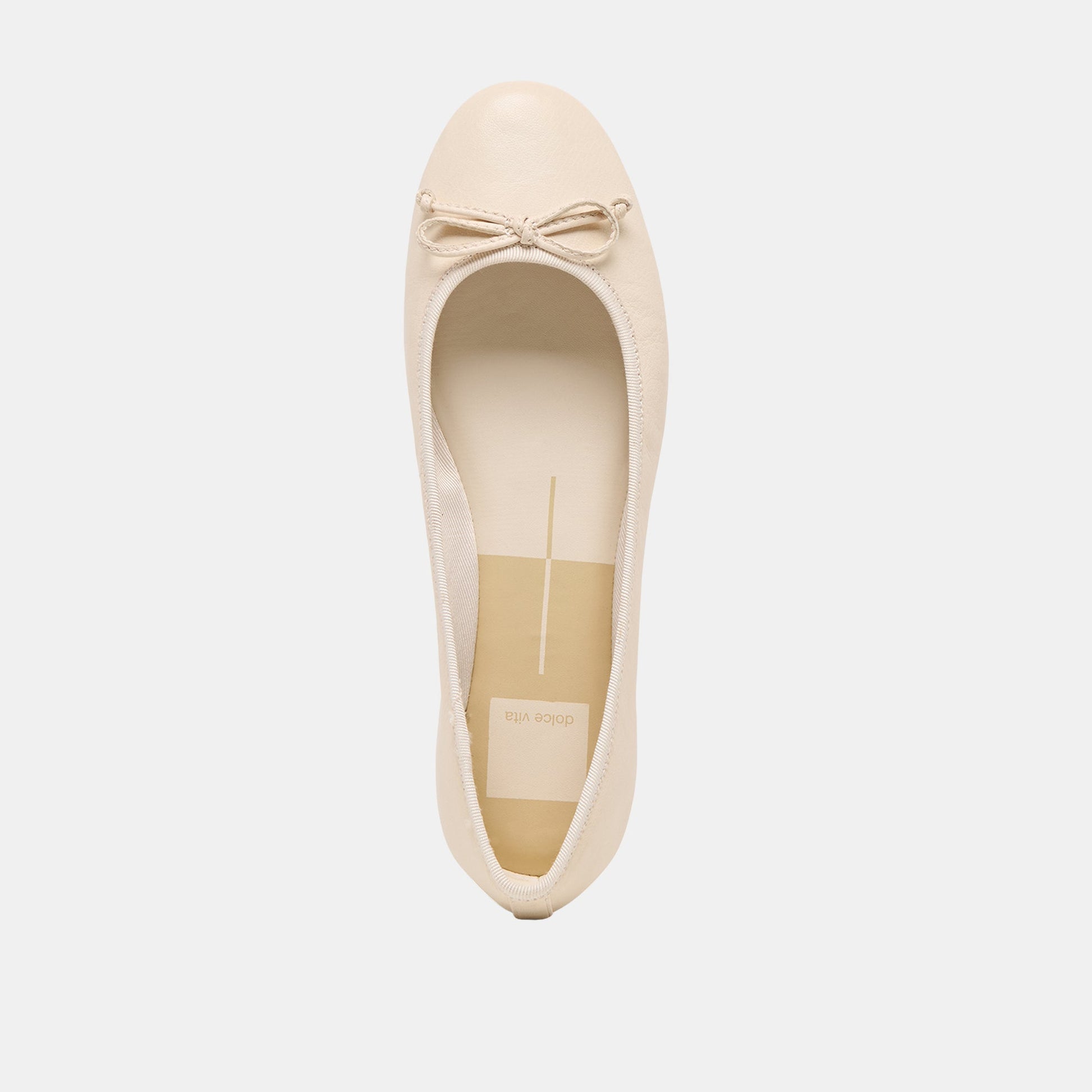 Dolce Vita Ritla Wide Bone Leather Ballet Flats