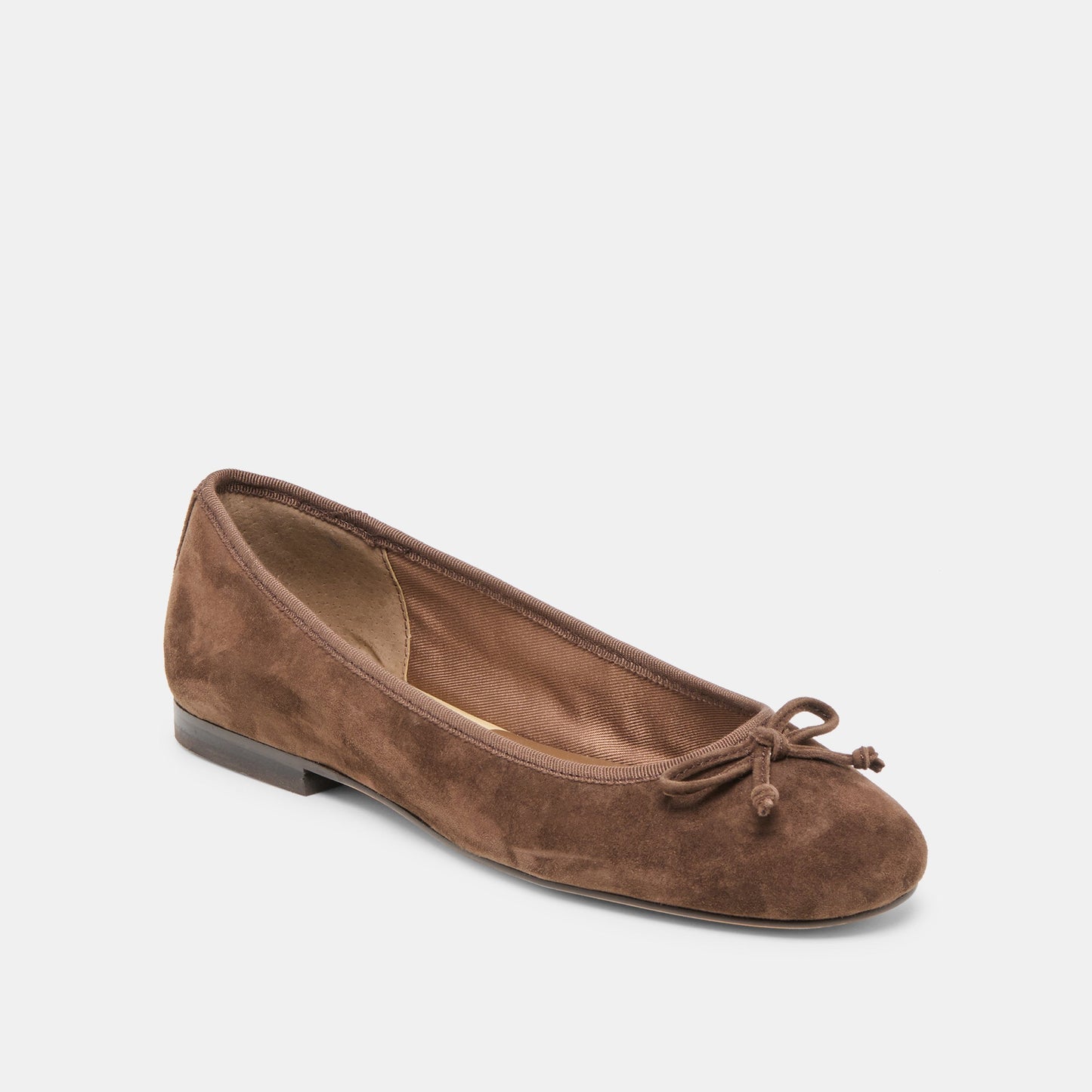 Dolce Vita Ritla Wide Dk Brown Suede Ballet Flats