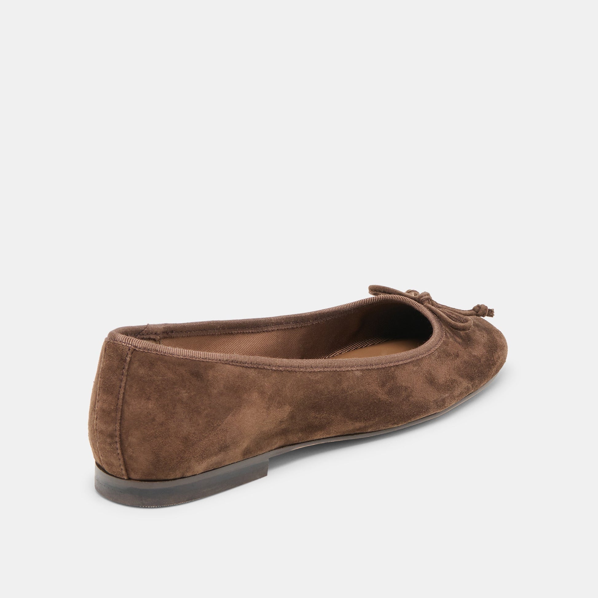 Dolce Vita Ritla Wide Dk Brown Suede Ballet Flats