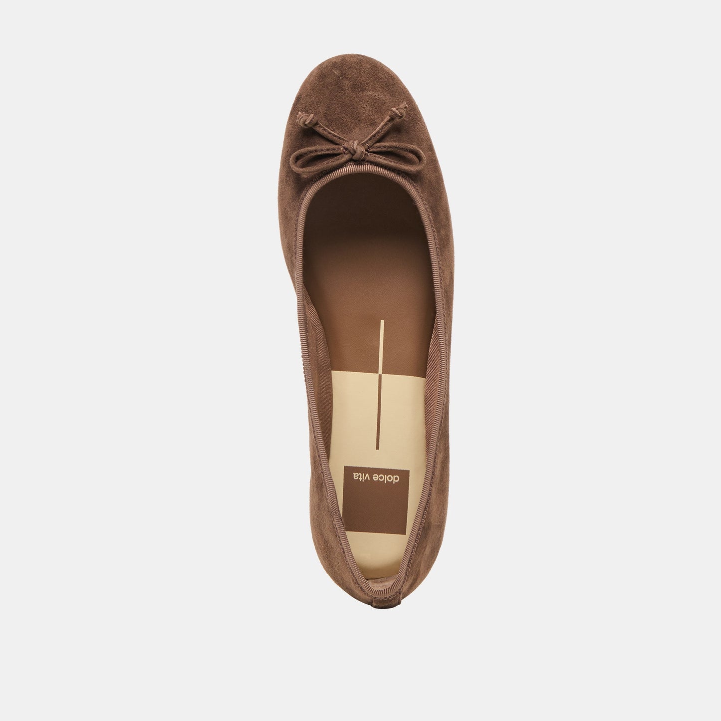 Dolce Vita Ritla Wide Dk Brown Suede Ballet Flats