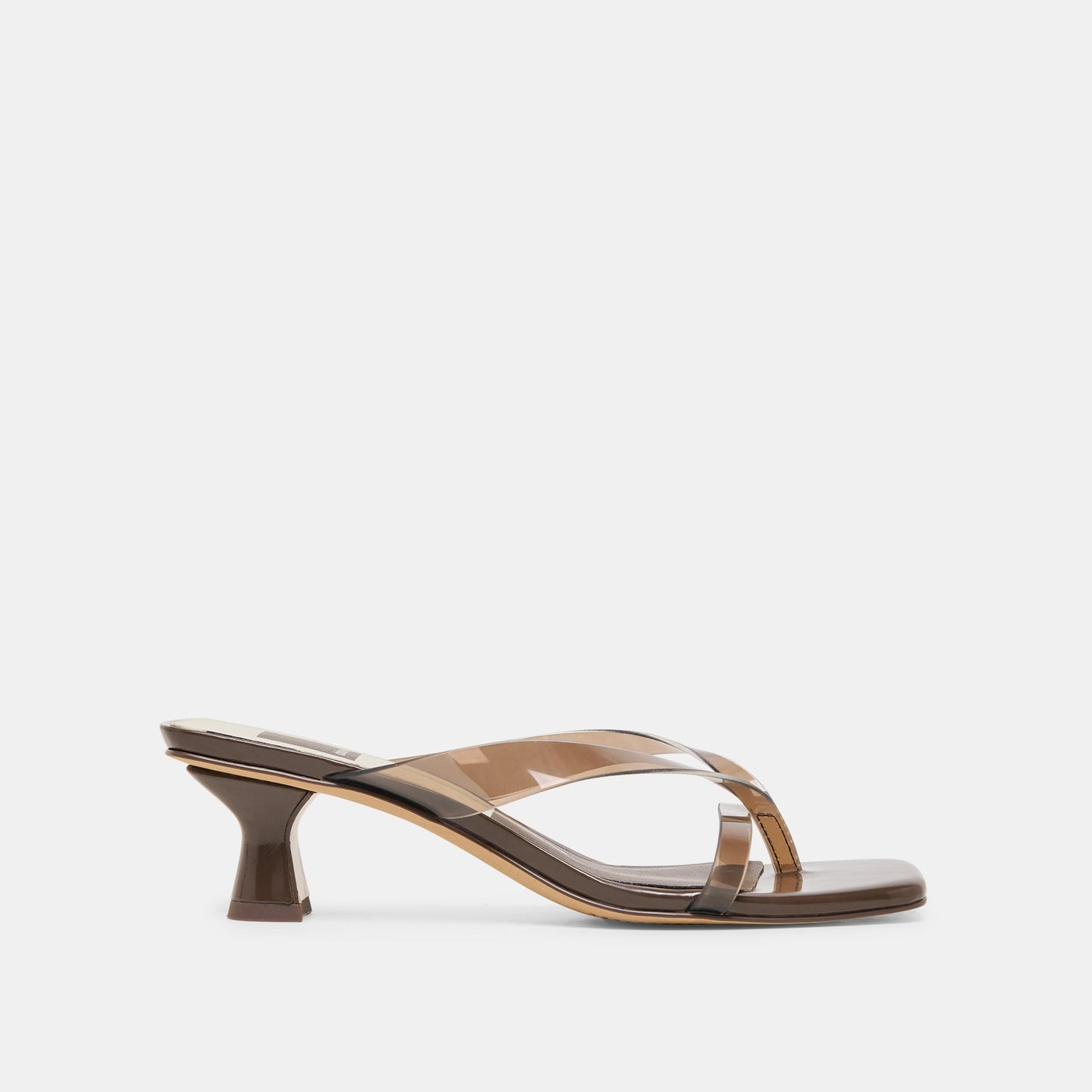 Dolce Vita Brevel Vinyl Wide Dk Brown Jelly Heels