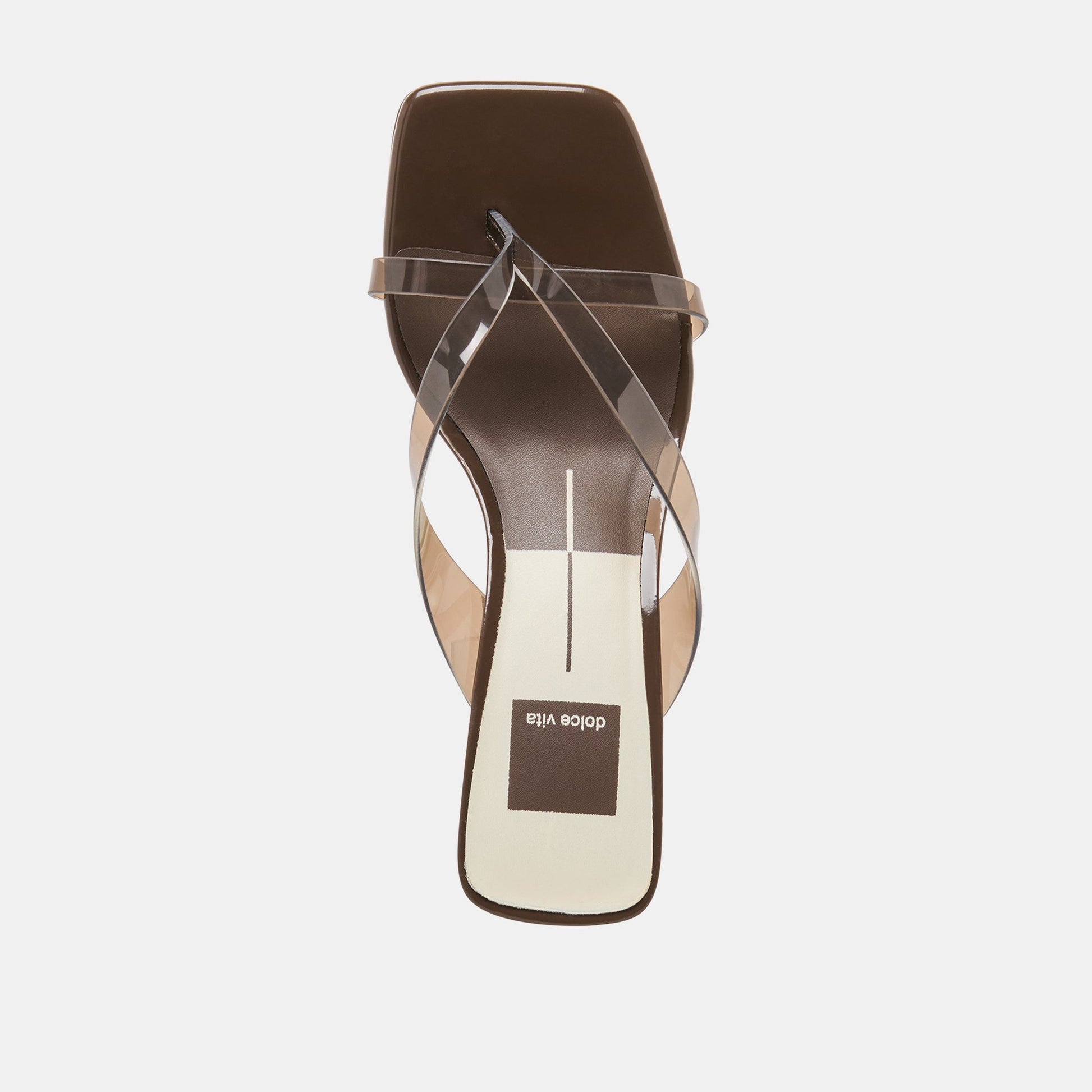 Dolce Vita Brevel Vinyl Wide Dk Brown Jelly Heels