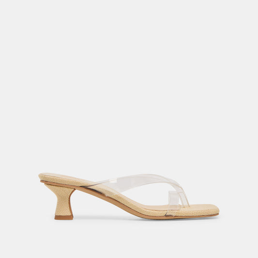 Dolce Vita Brevel Vinyl Wide Crystal Jelly Heels