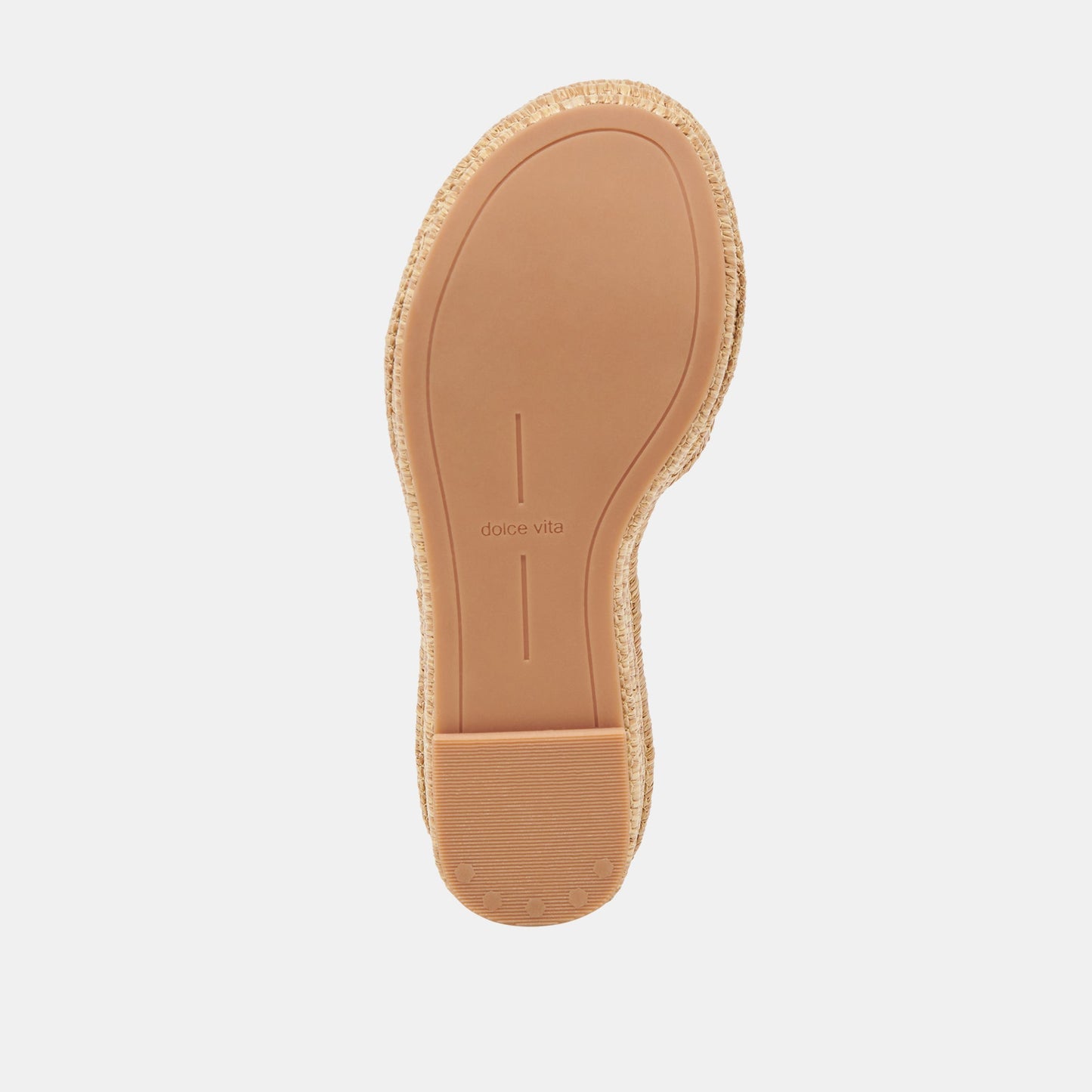 Dolce Vita Throne Wide Lt Natural Raffia Wedges