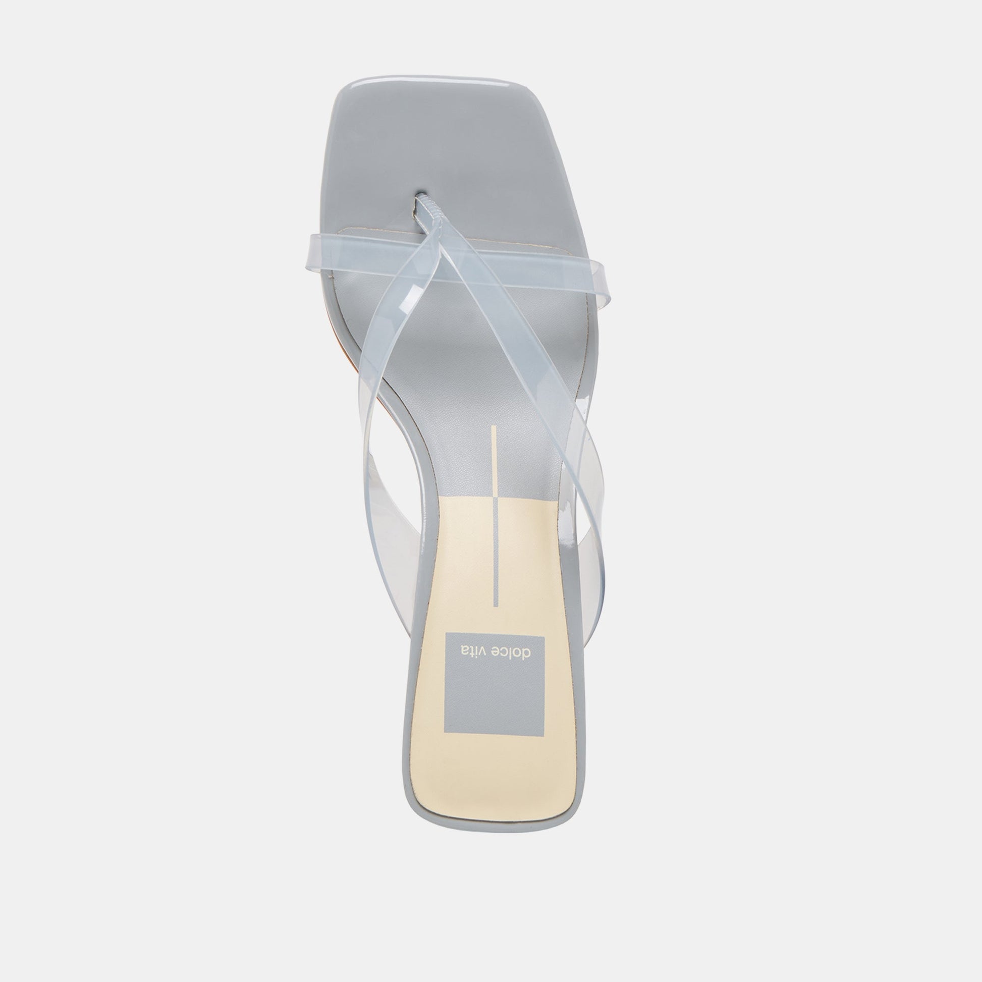 Dolce Vita Brevel Vinyl Wide Dusty Blue Jelly Heels