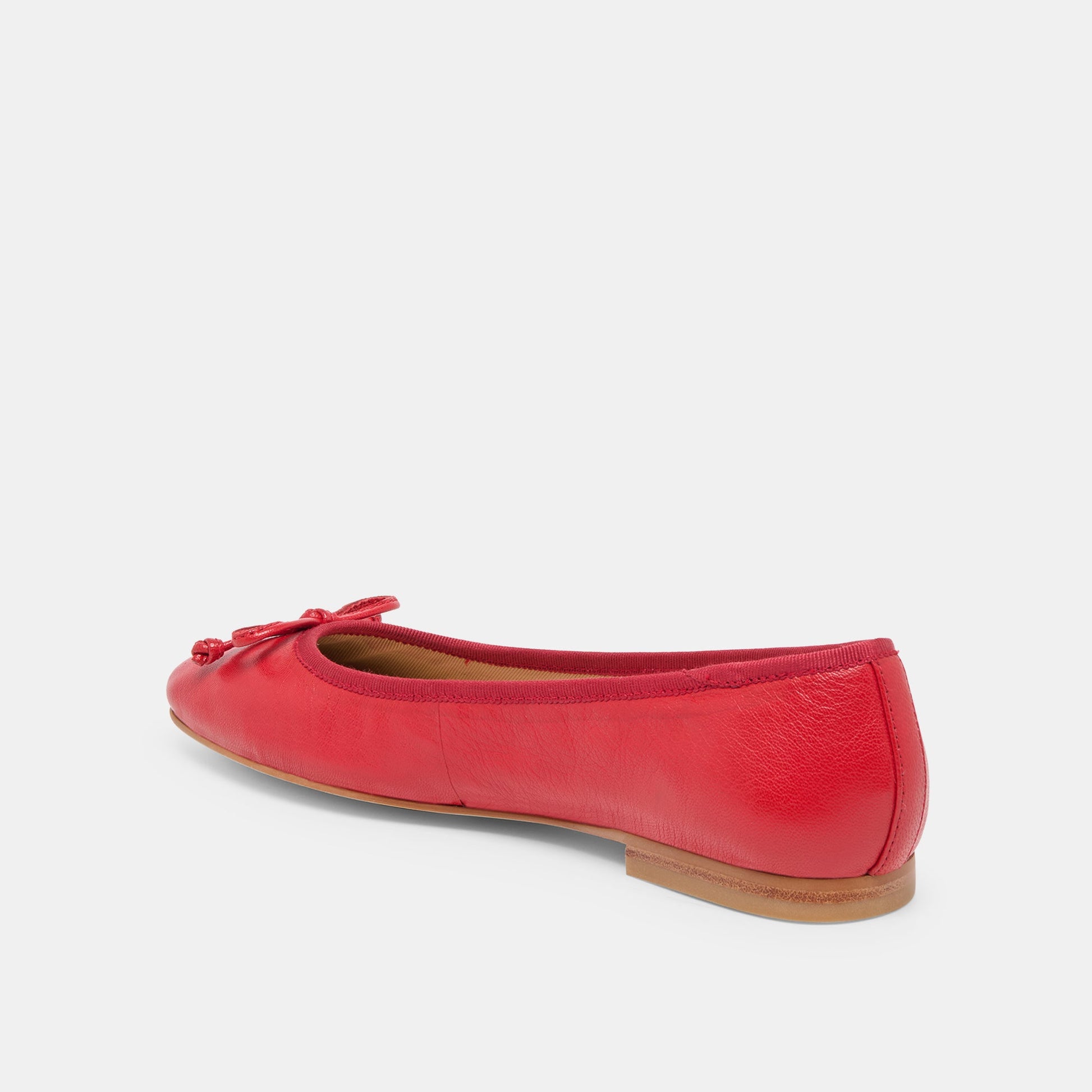Dolce Vita Ritla Wide Cherry Leather Ballet Flats