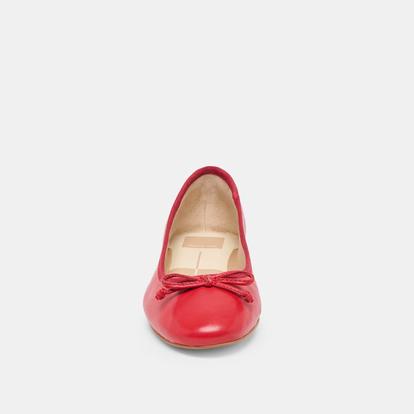 Dolce Vita Ritla Wide Cherry Leather Ballet Flats