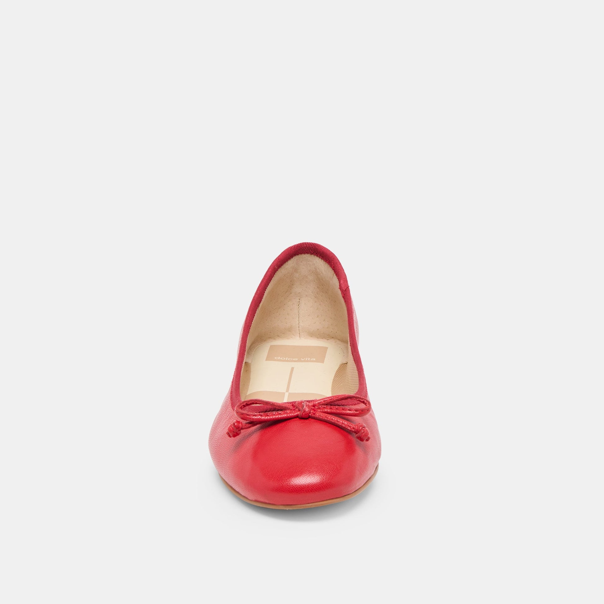 Dolce Vita Ritla Wide Cherry Leather Ballet Flats