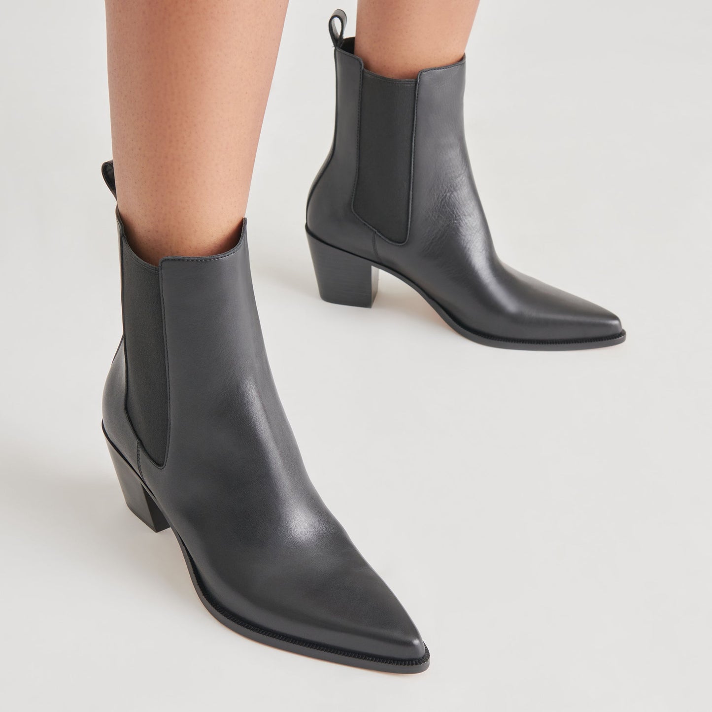 Dolce Vita SHADIE H2O WIDE BOOTIES BLACK LEATHER
 – Dolce Vita