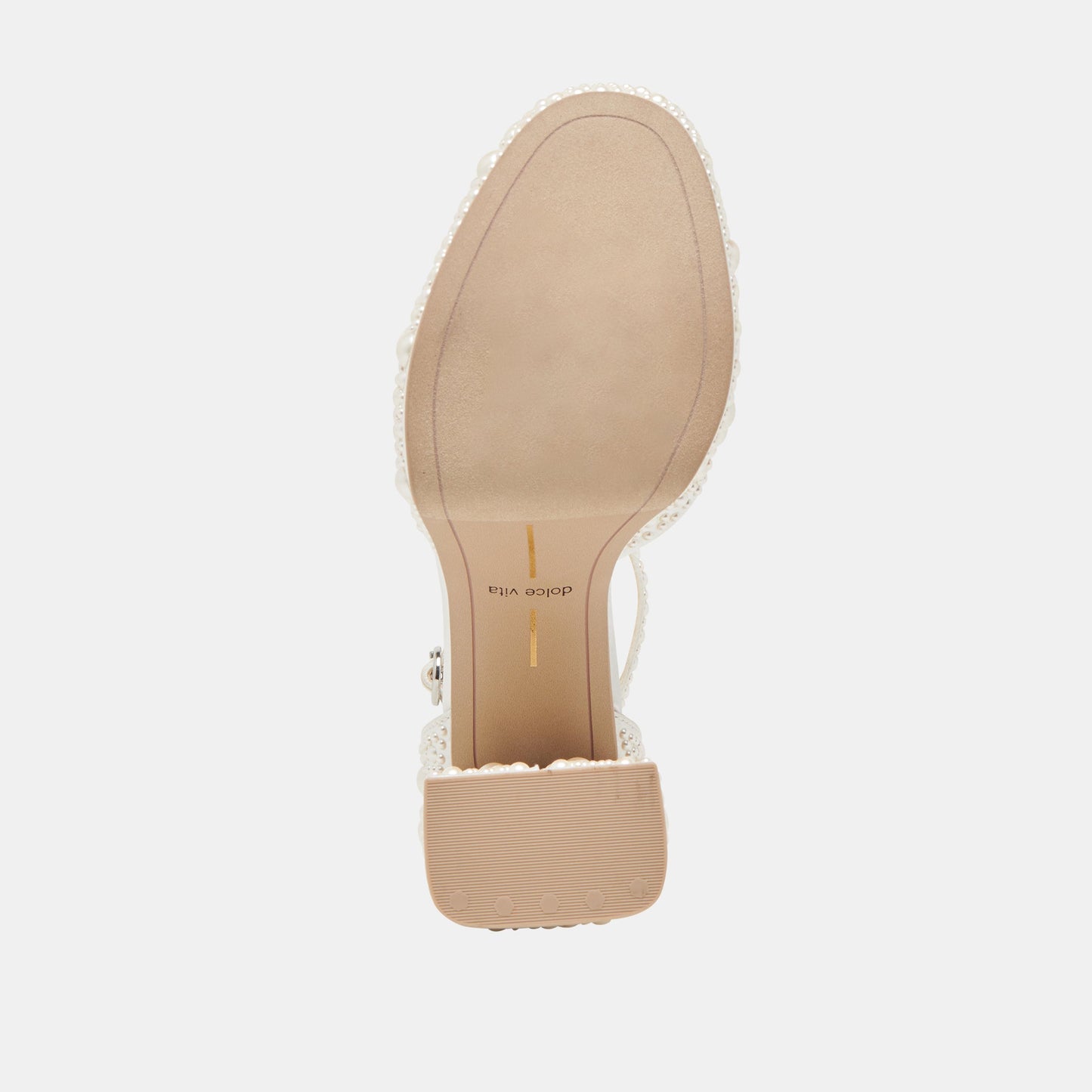 Dolce Vita PANDRO PEARL WIDE HEELS TRUE WHITE SATIN
 – Dolce Vita