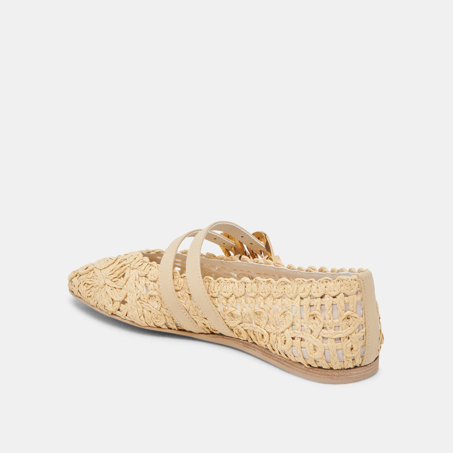 Dolce Vita BAYLEE SUNFLOWER WIDE BALLET FLATS LT NATURAL MACRAME
 – Dolce Vita