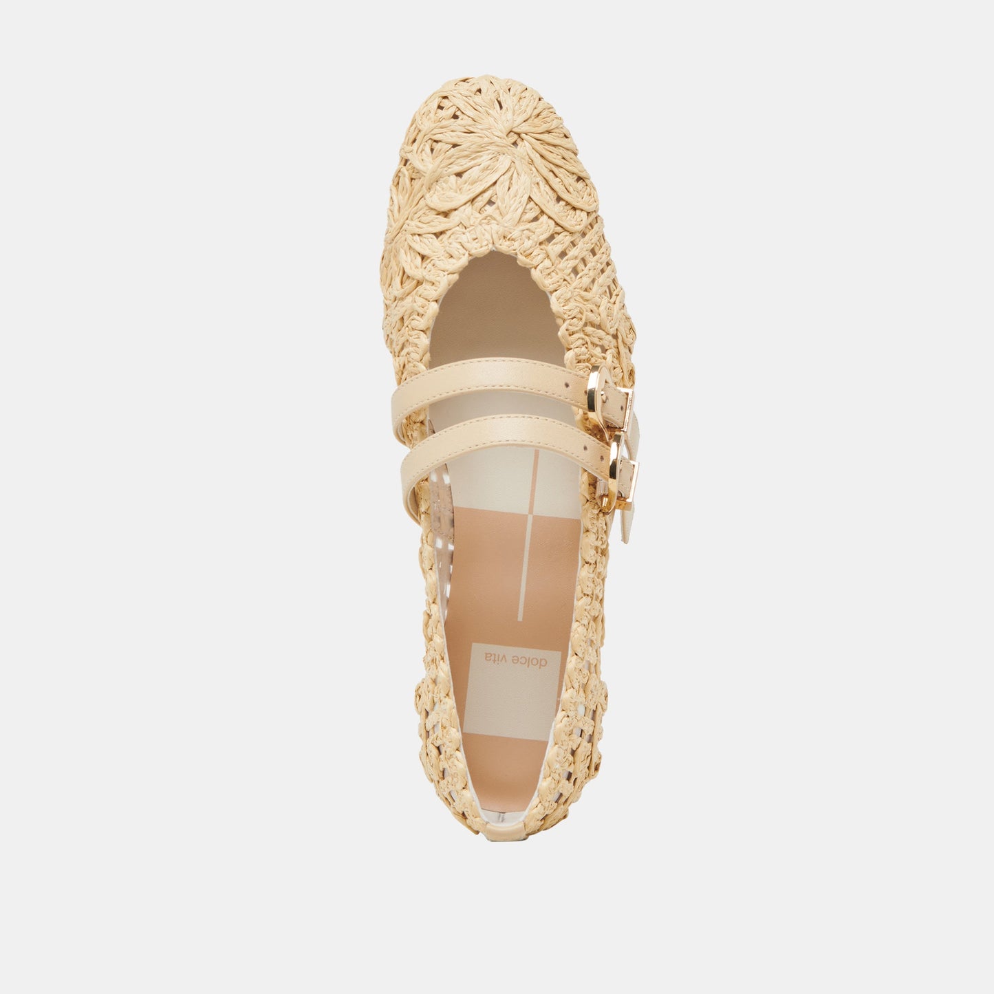 Dolce Vita BAYLEE SUNFLOWER WIDE BALLET FLATS LT NATURAL MACRAME
 – Dolce Vita