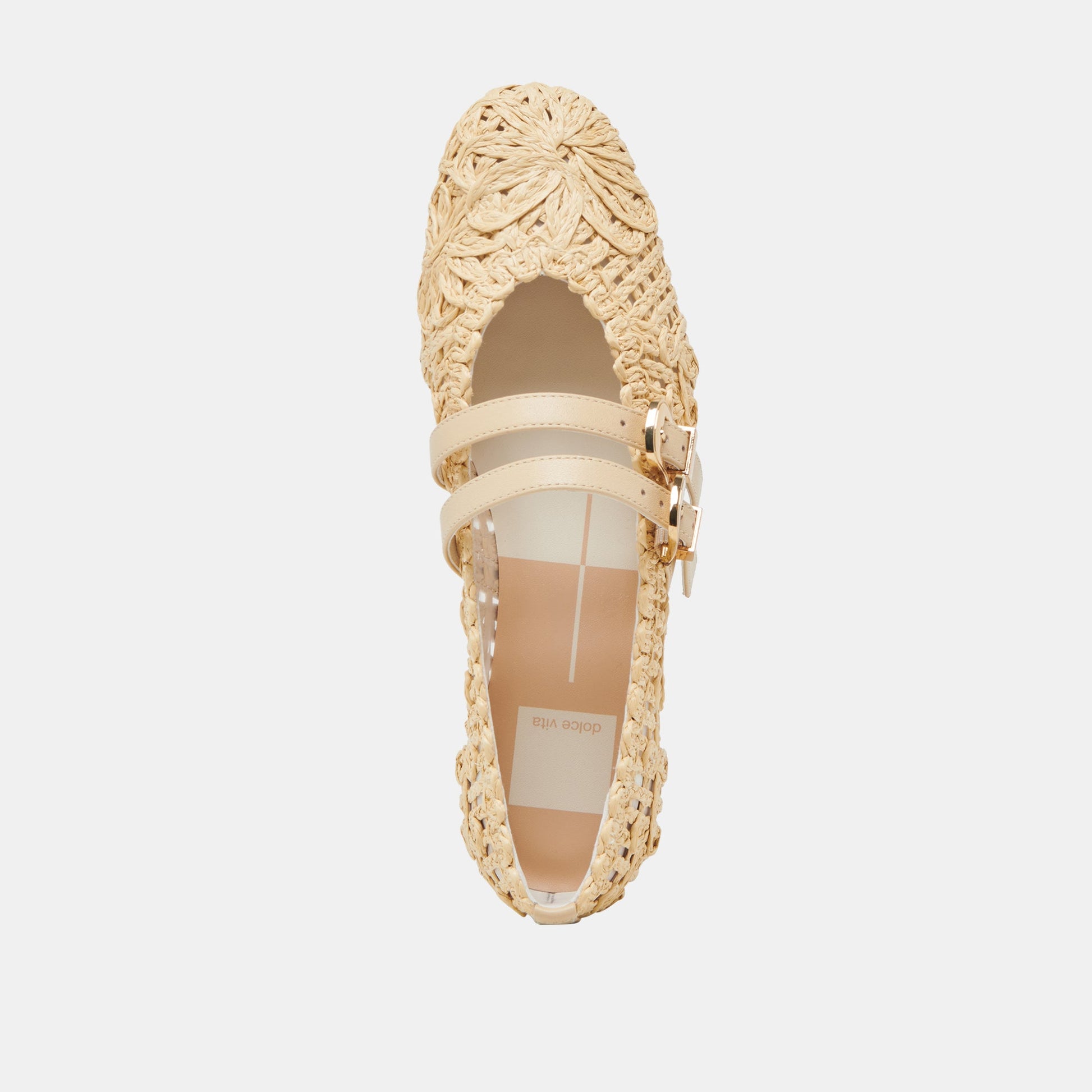 Dolce Vita BAYLEE SUNFLOWER WIDE BALLET FLATS LT NATURAL MACRAME
 – Dolce Vita