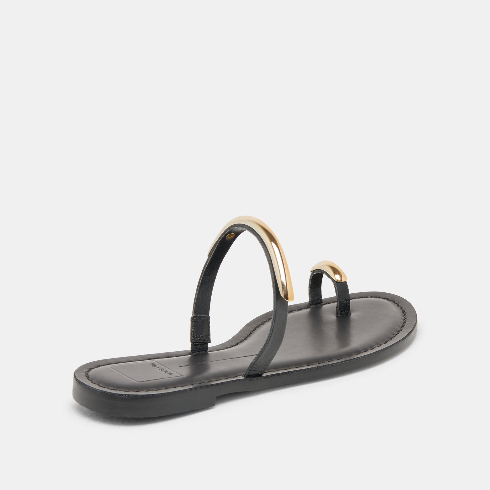 Dolce Vita WINK WIDE SANDALS BLACK LEATHER
 – Dolce Vita
