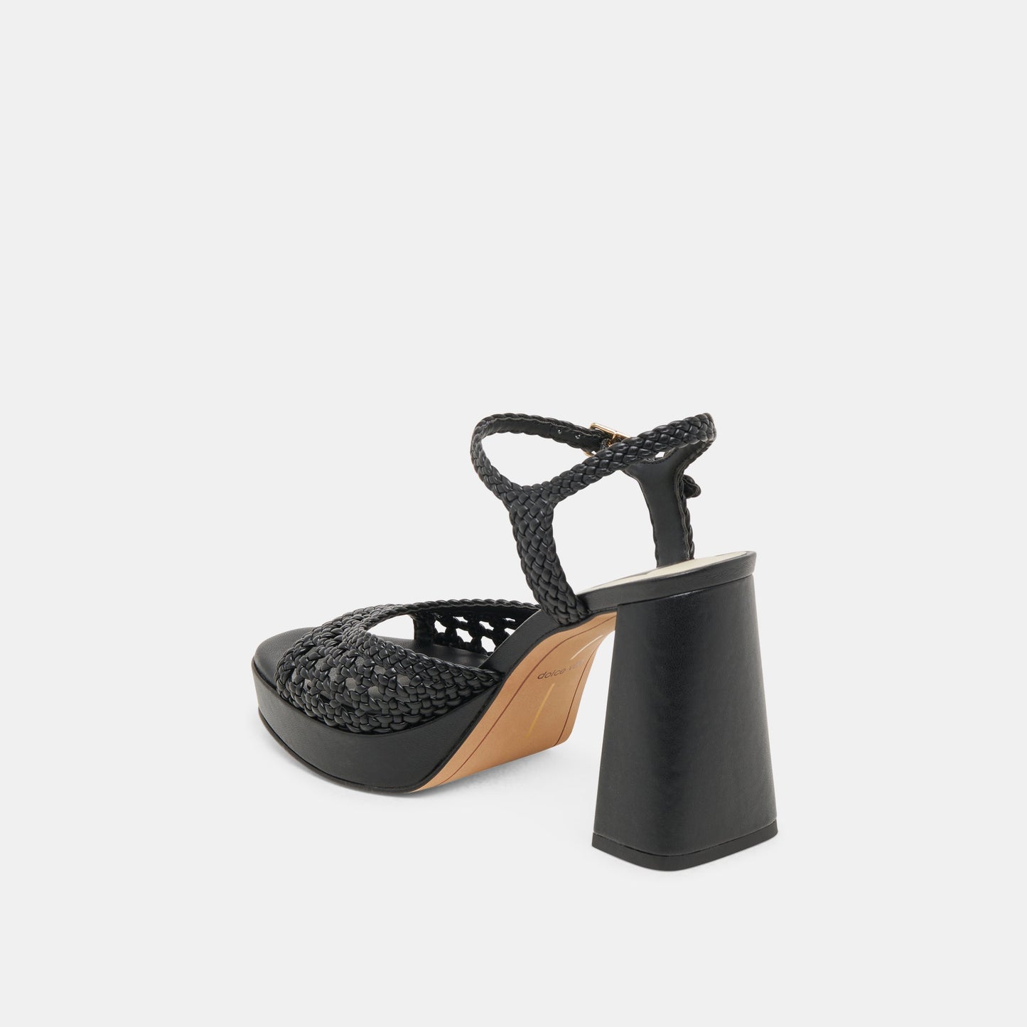 Dolce Vita PEYTEN WIDE HEELS BLACK WOVEN STELLA
 – Dolce Vita