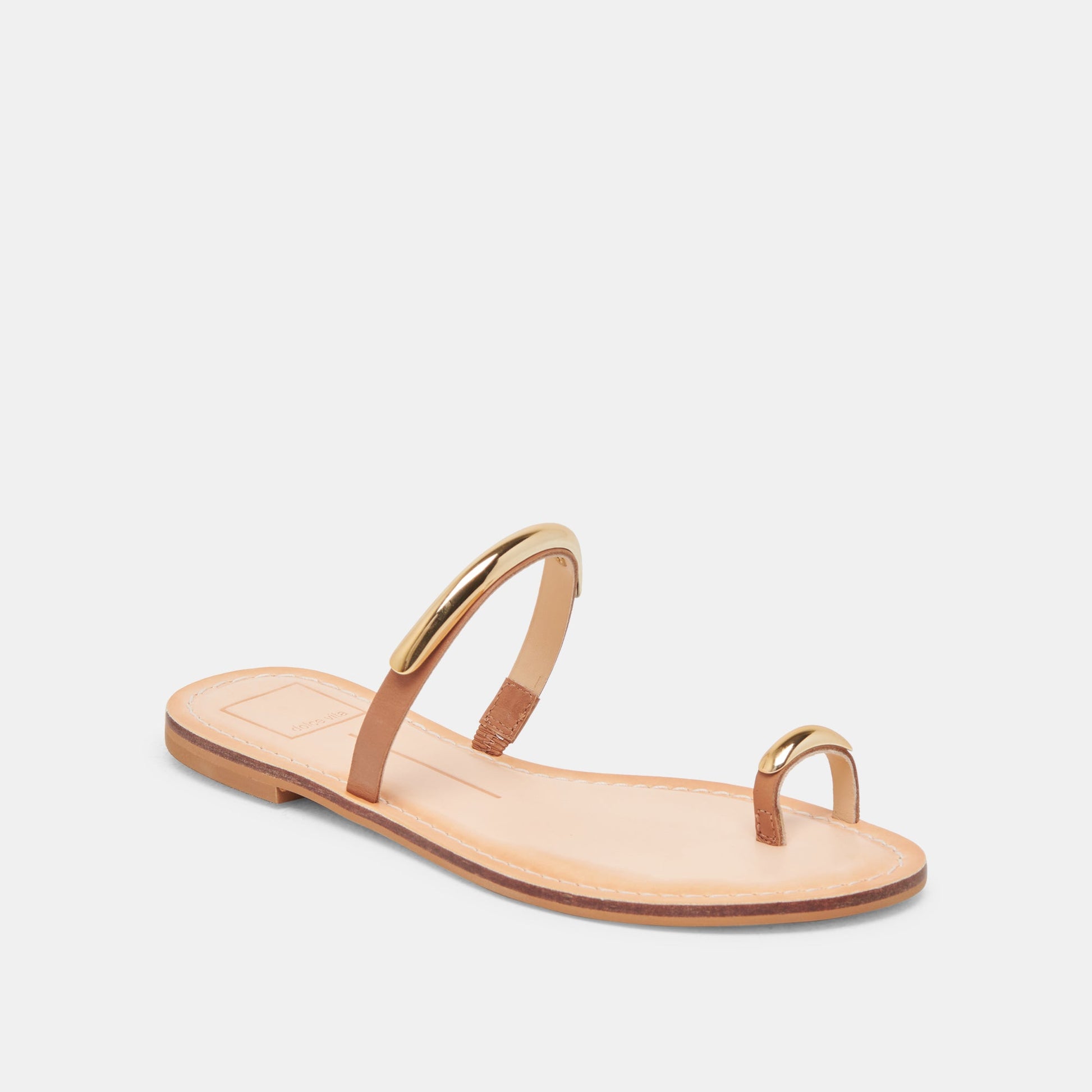Dolce Vita WINK WIDE SANDALS SADDLE LEATHER
 – Dolce Vita