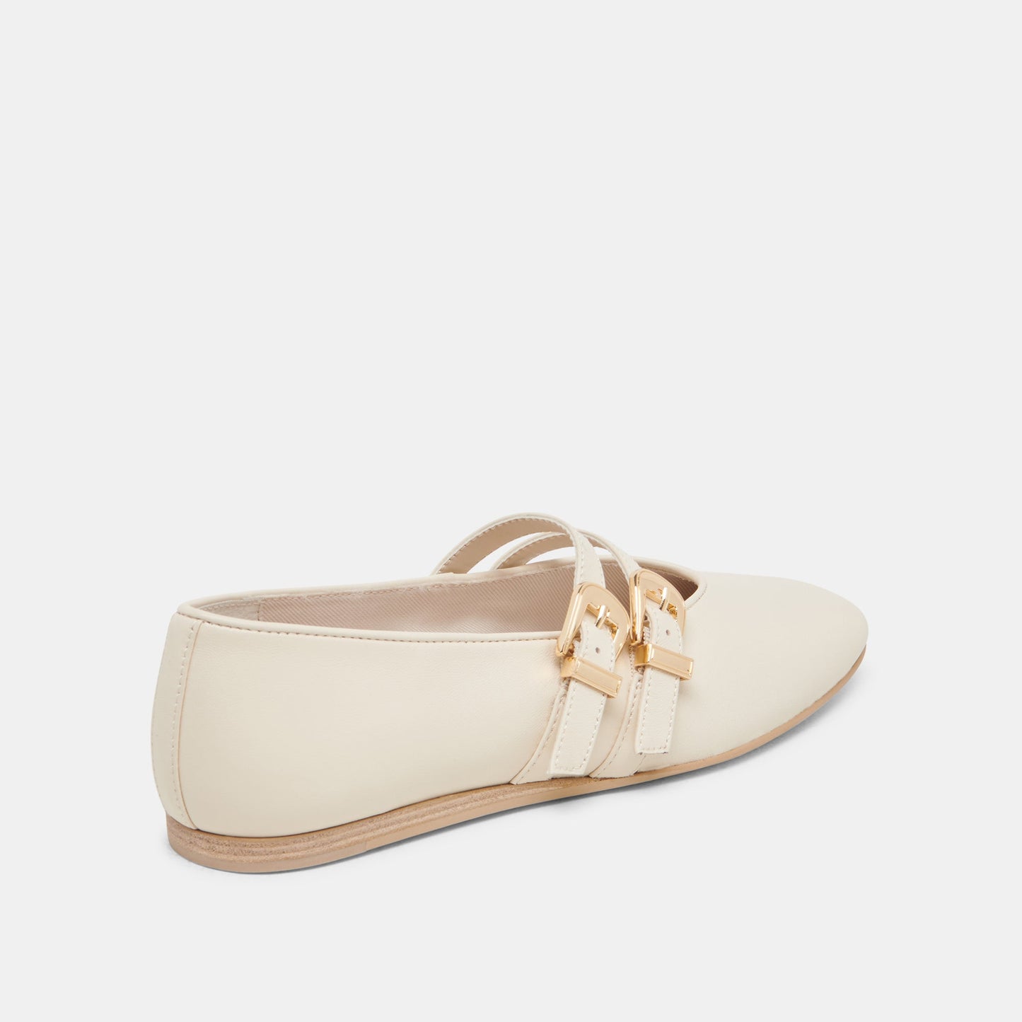 Dolce Vita BAYLEE WIDE BALLET FLATS IVORY LEATHER
 – Dolce Vita