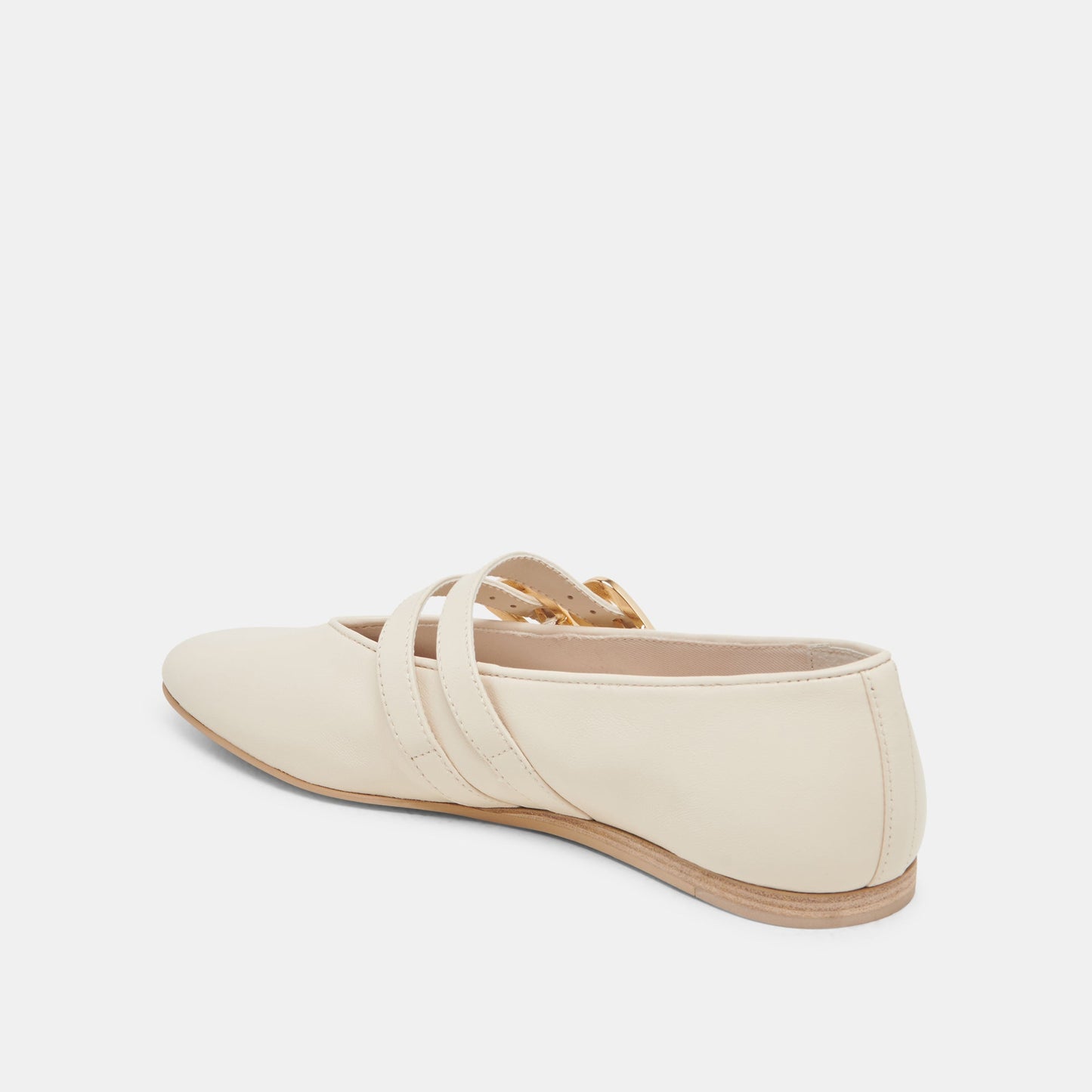 Dolce Vita BAYLEE WIDE BALLET FLATS IVORY LEATHER
 – Dolce Vita
