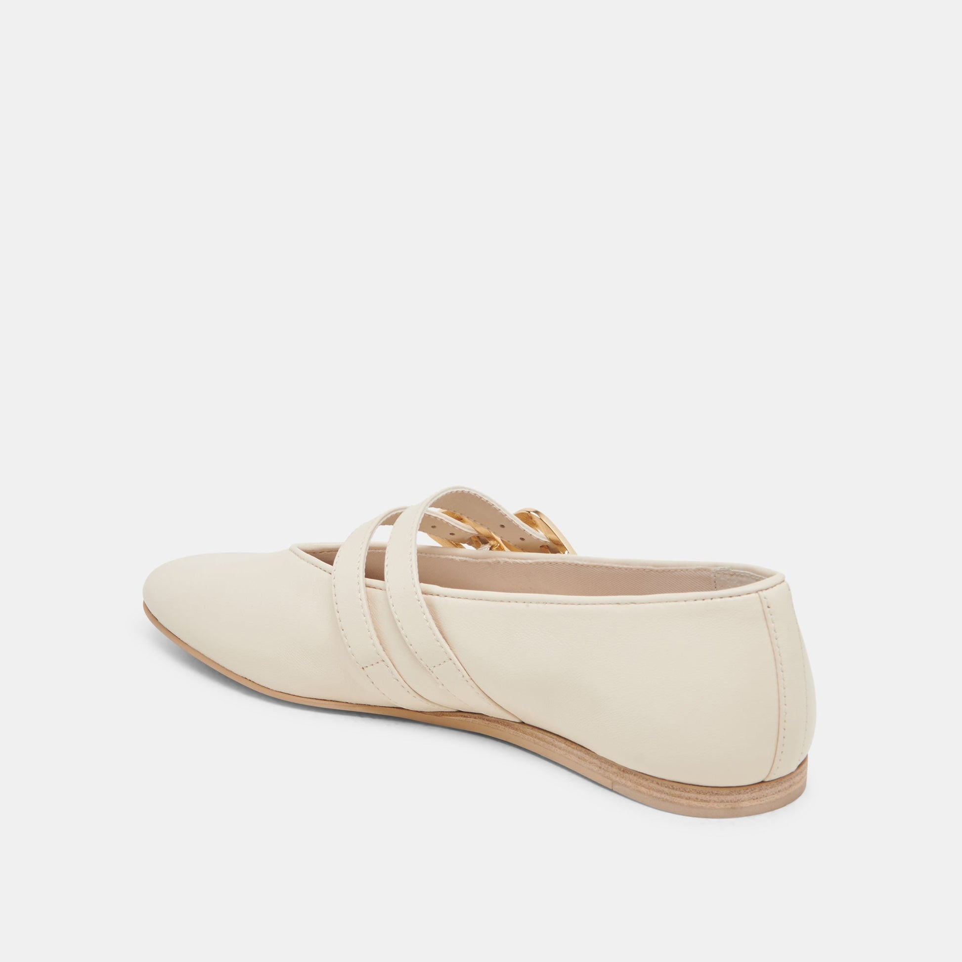 Dolce Vita BAYLEE WIDE BALLET FLATS IVORY LEATHER
 – Dolce Vita