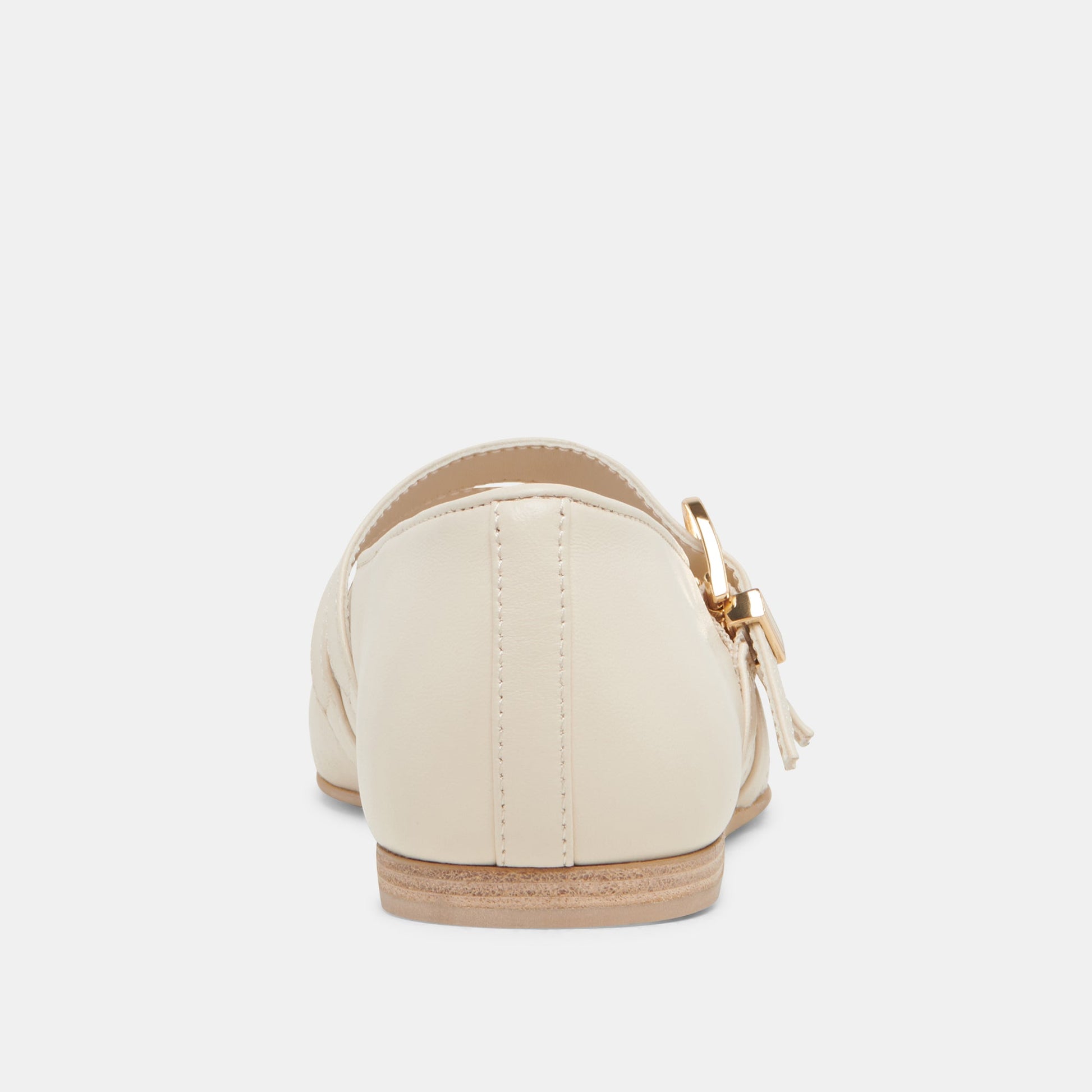 Dolce Vita BAYLEE WIDE BALLET FLATS IVORY LEATHER
 – Dolce Vita