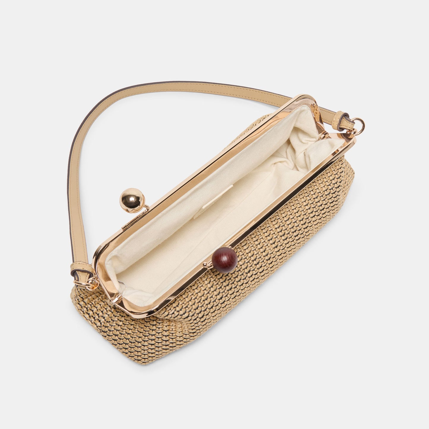 Dolce Vita Ambriaa Natural Raffia Shoulder Bag