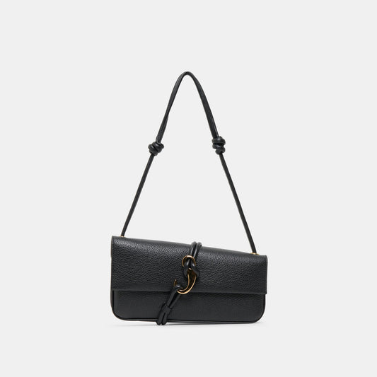 Dolce Vita ALICE Black Leather Shoulder Bag