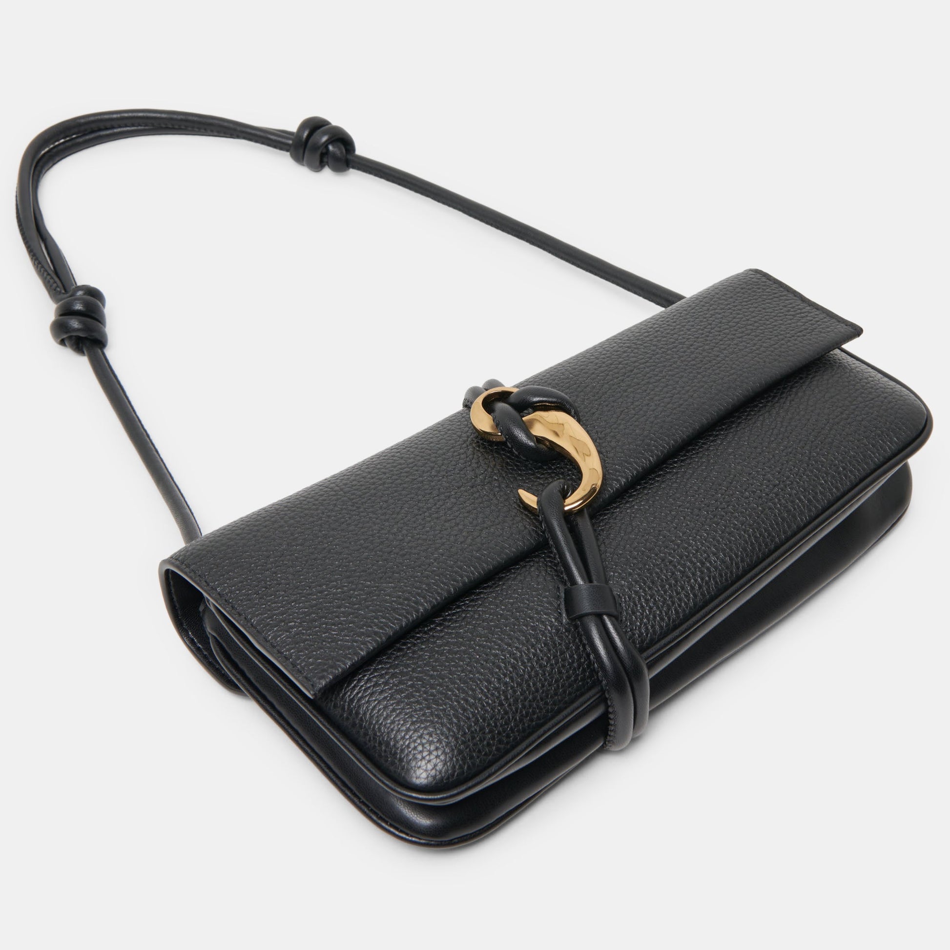 Dolce Vita ALICE Black Leather Shoulder Bag