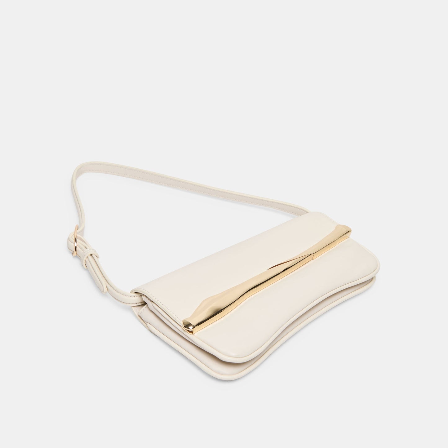 Dolce Vita Azura White Leather Shoulder Bag