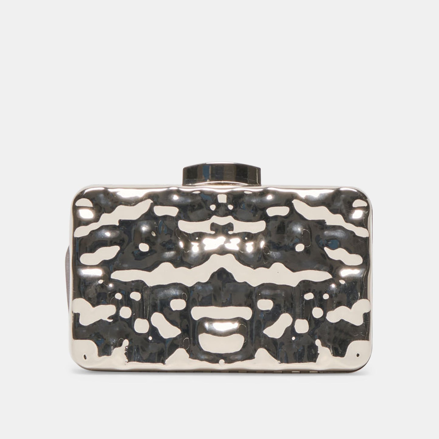 Dolce Vita Delia Silver Metal Clutch