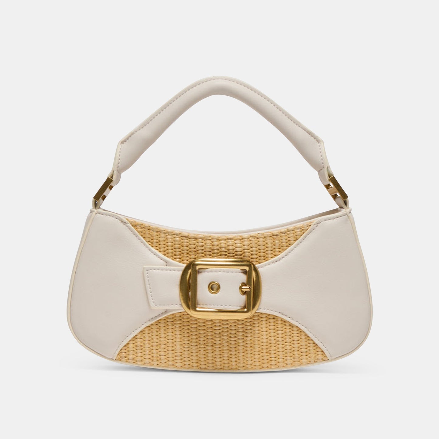Dolce Vita Nuala Raffia White Stella Handbag