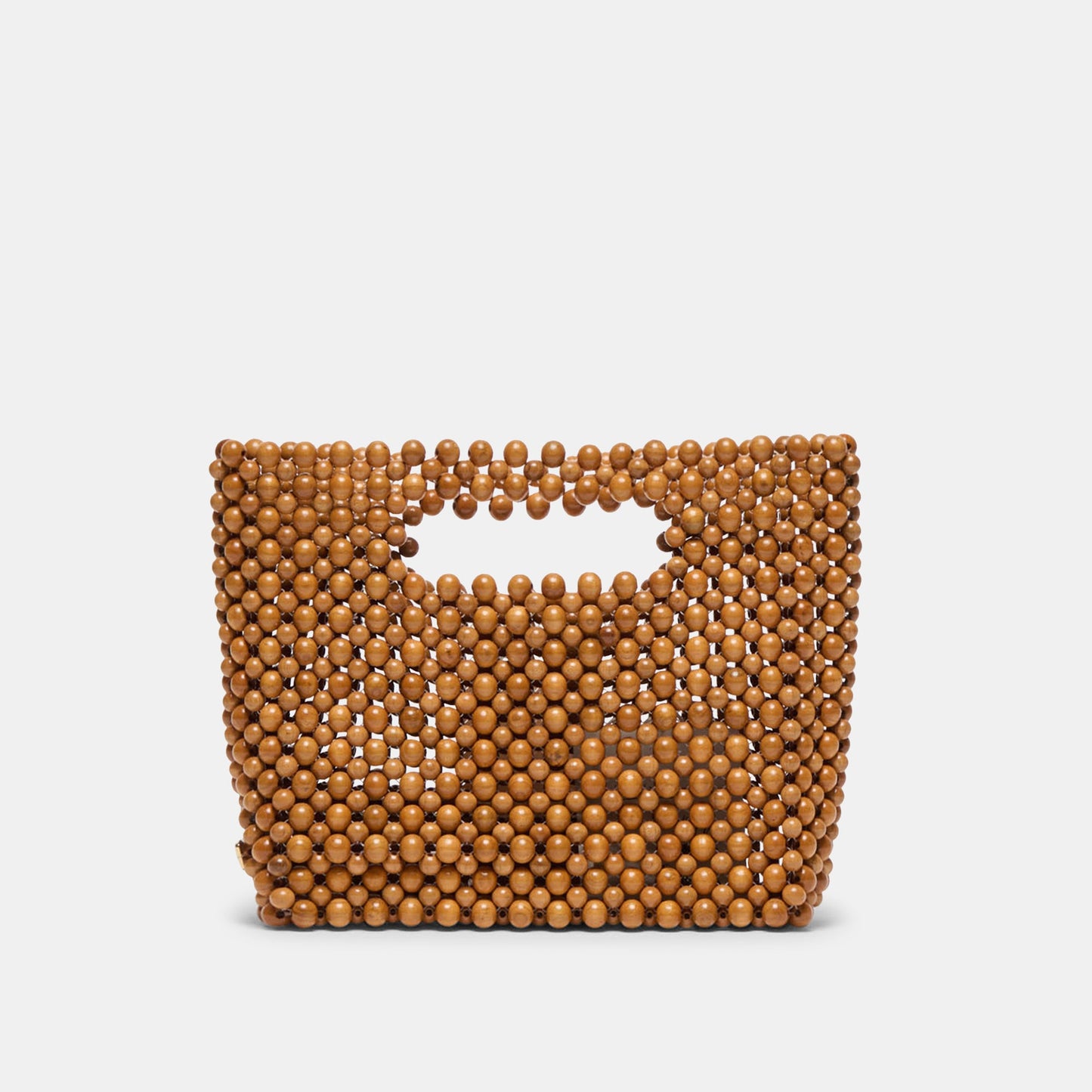 Dolce Vita LINZY Natural Wood Top-Handle Handbag with Crossbody Strap