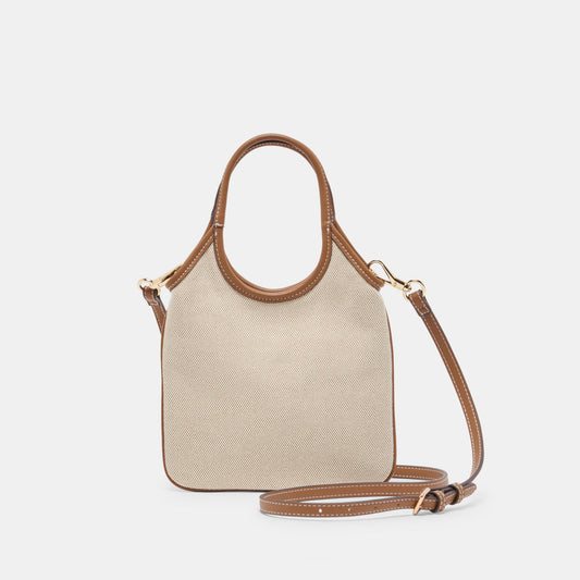 Dolce Vita SYLVENE Natural Canvas Removable Crossbody Handbag