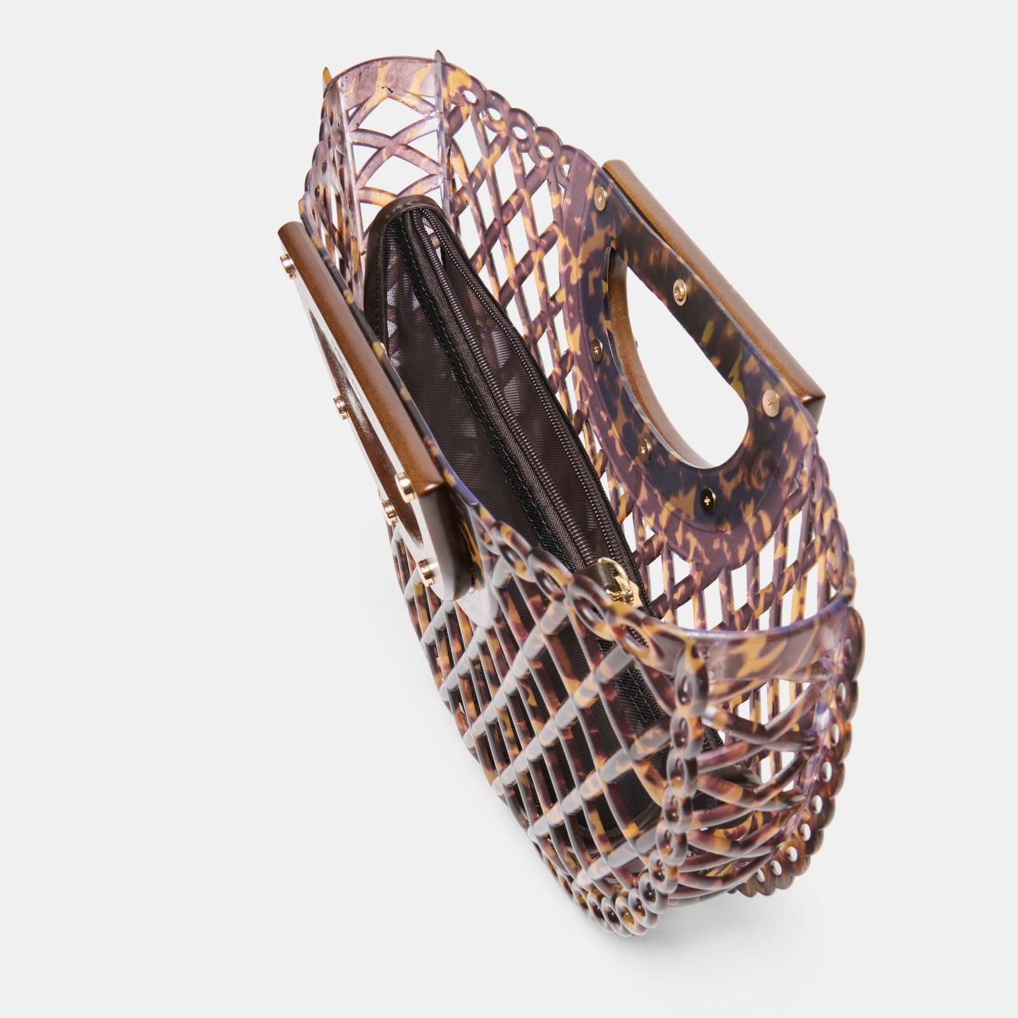 Dolce Vita Solandra Tortoise Jelly Clutch