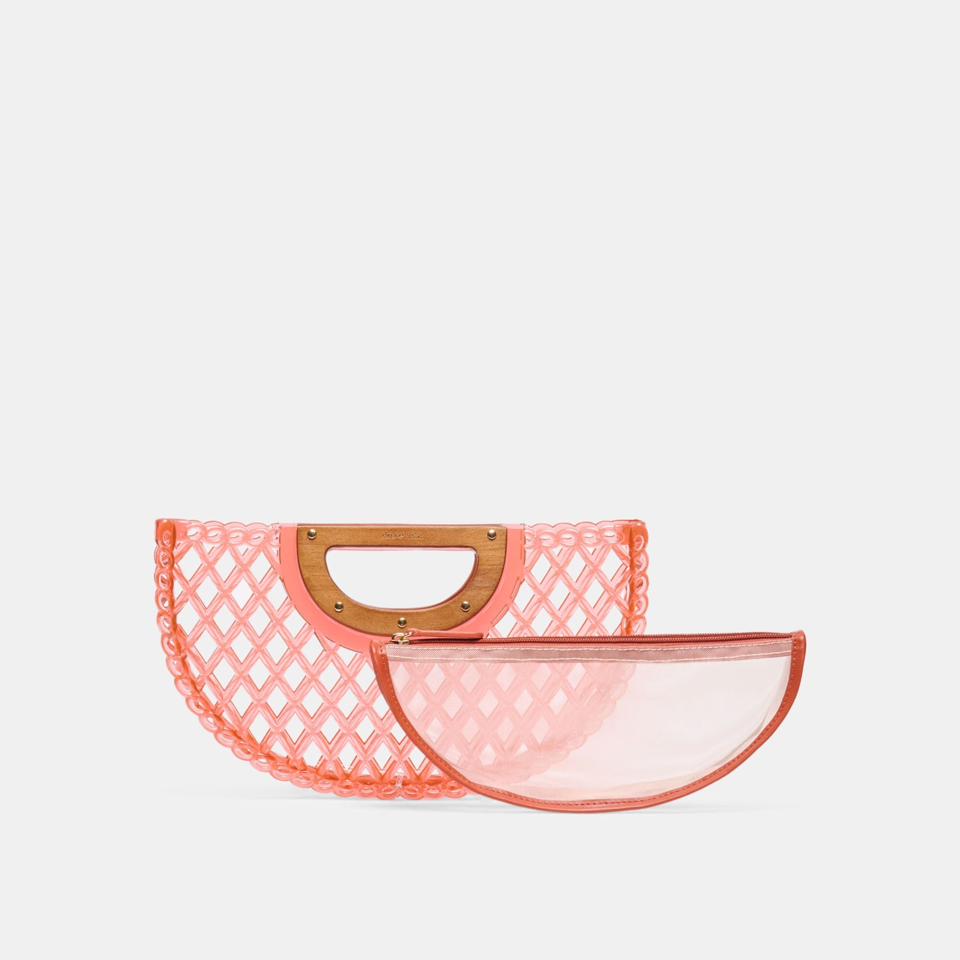 Dolce Vita Solandra Coral Jelly Clutch