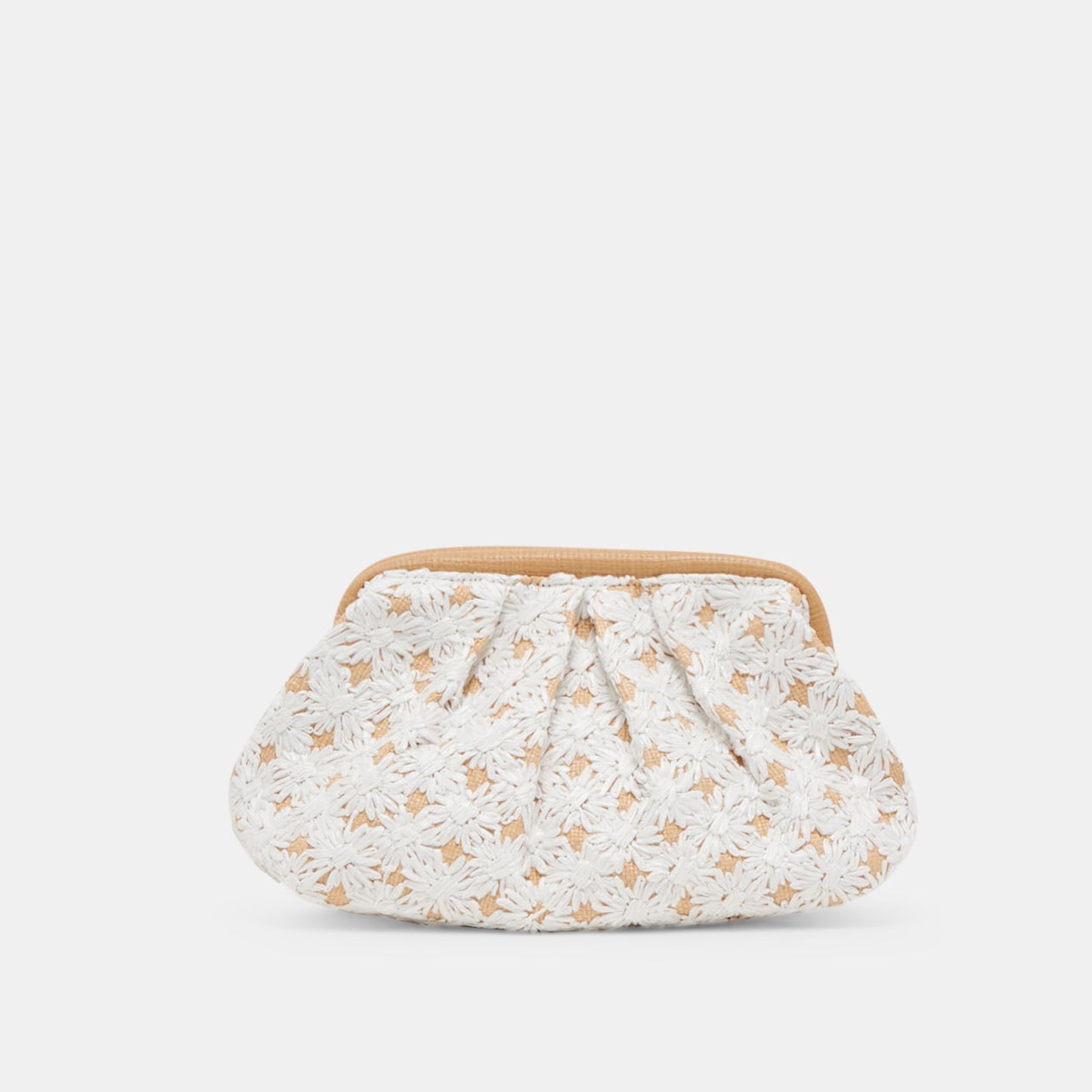 Dolce Vita FIORE CLUTCH EMBROIDERED NATURAL RAFFIA
 – Dolce Vita