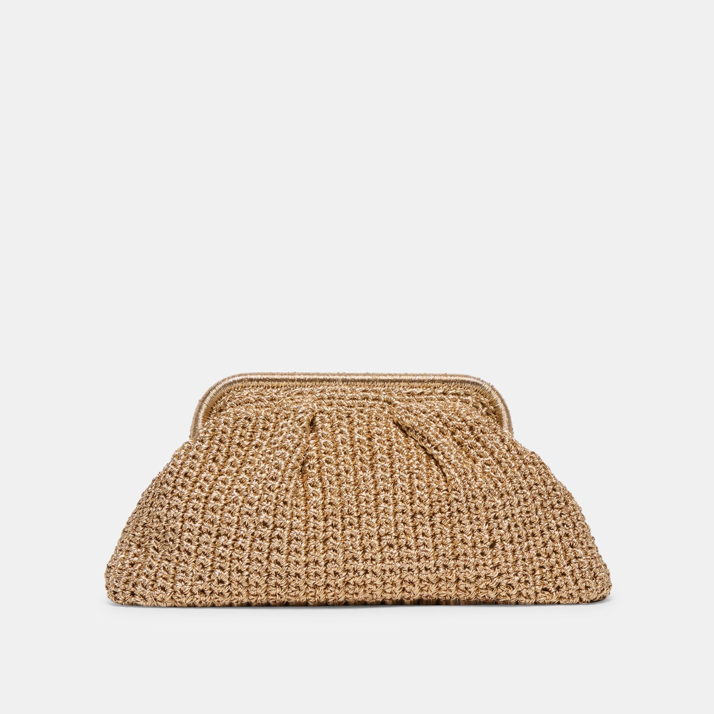 Dolce Vita Ione Gold Crochet Clutch