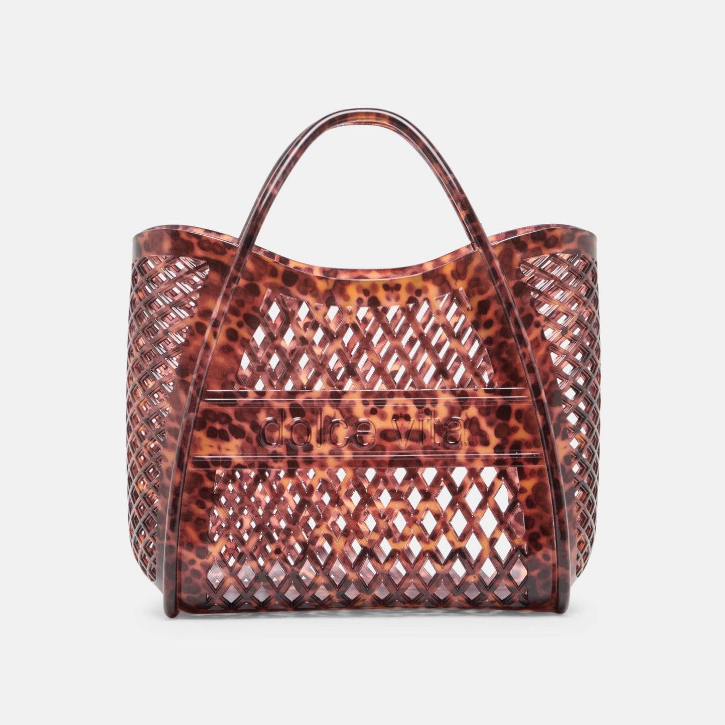 Dolce Vita TOAST Tortoise Stella Jelly Top-Handle Handbag